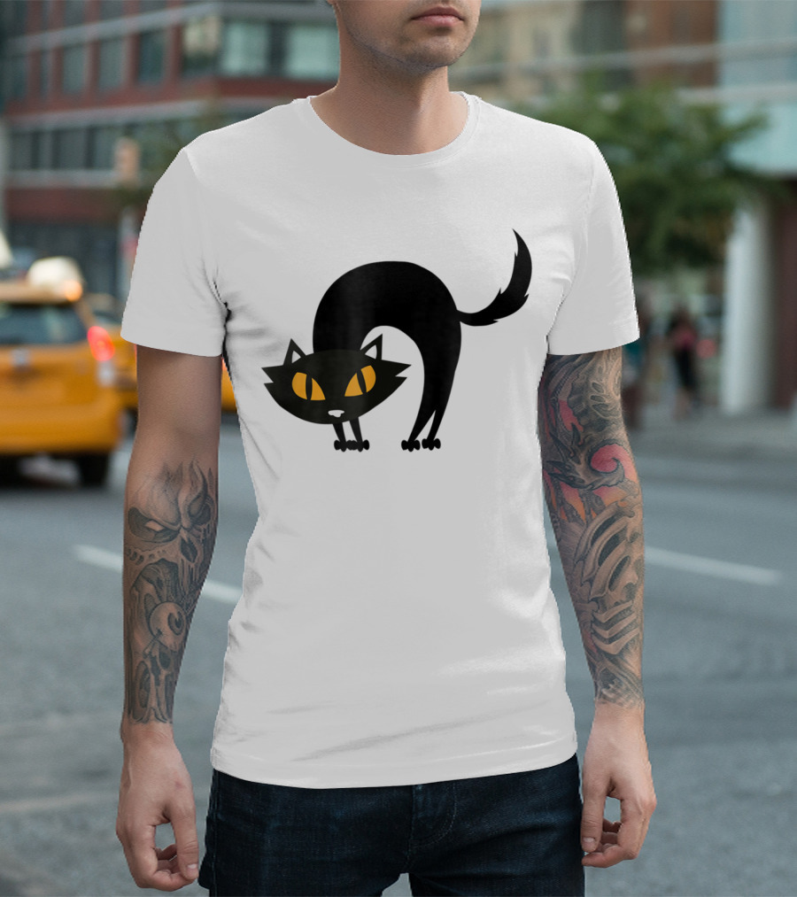 Black Cat Magic Spooky Halloween Iconic T-Shirt