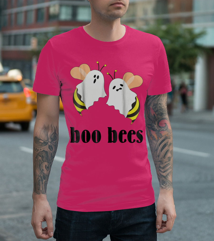 Boo Bees Couples Halloween Humor Costume Ghost Bee T-Shirt