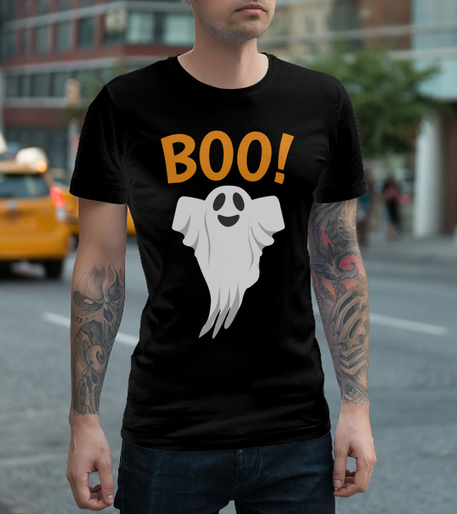 Boo Ghost Halloween T-Shirt