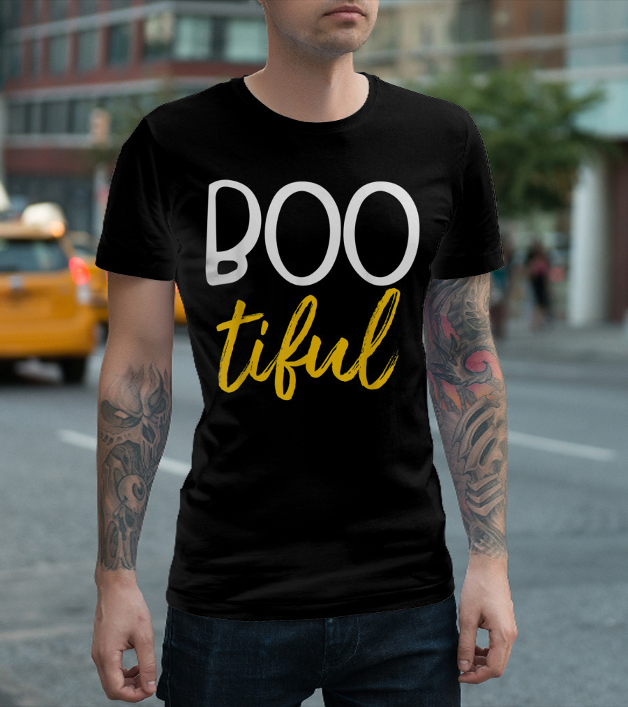 Bootiful Boo Tiful Funny Beautiful Halloween T-Shirt