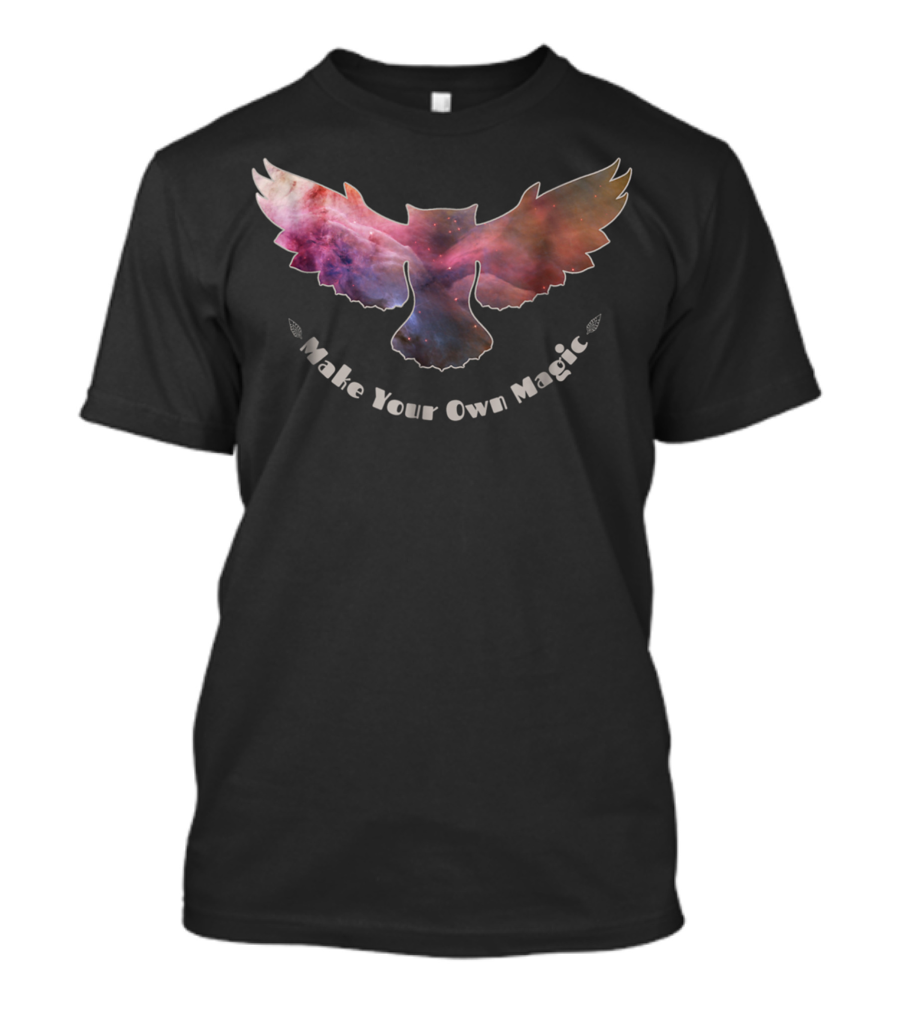 Make Your Own Magic Cosmic Nebula Owl T-Shirt