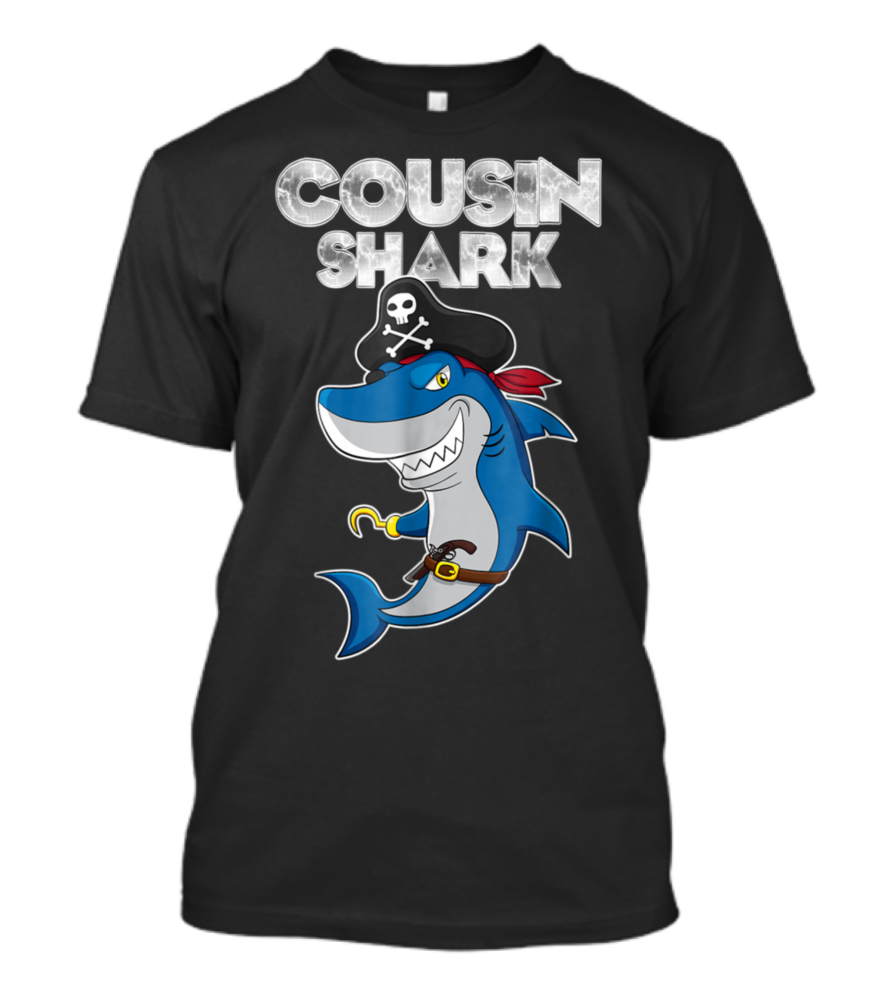 Cousin Shark Pirate Halloween T-Shirt