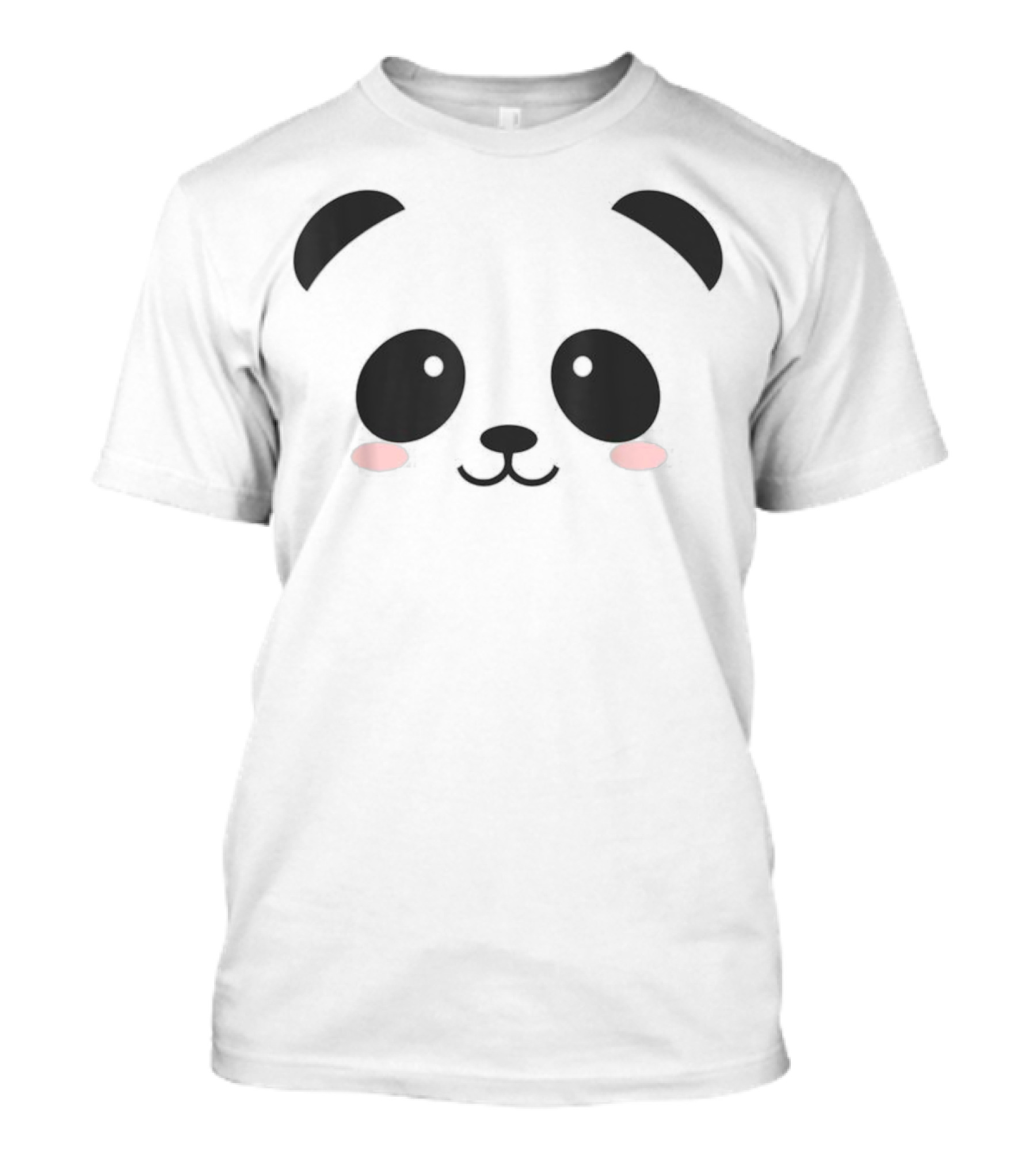 Cute Halloween Panda Bear Face T-Shirt
