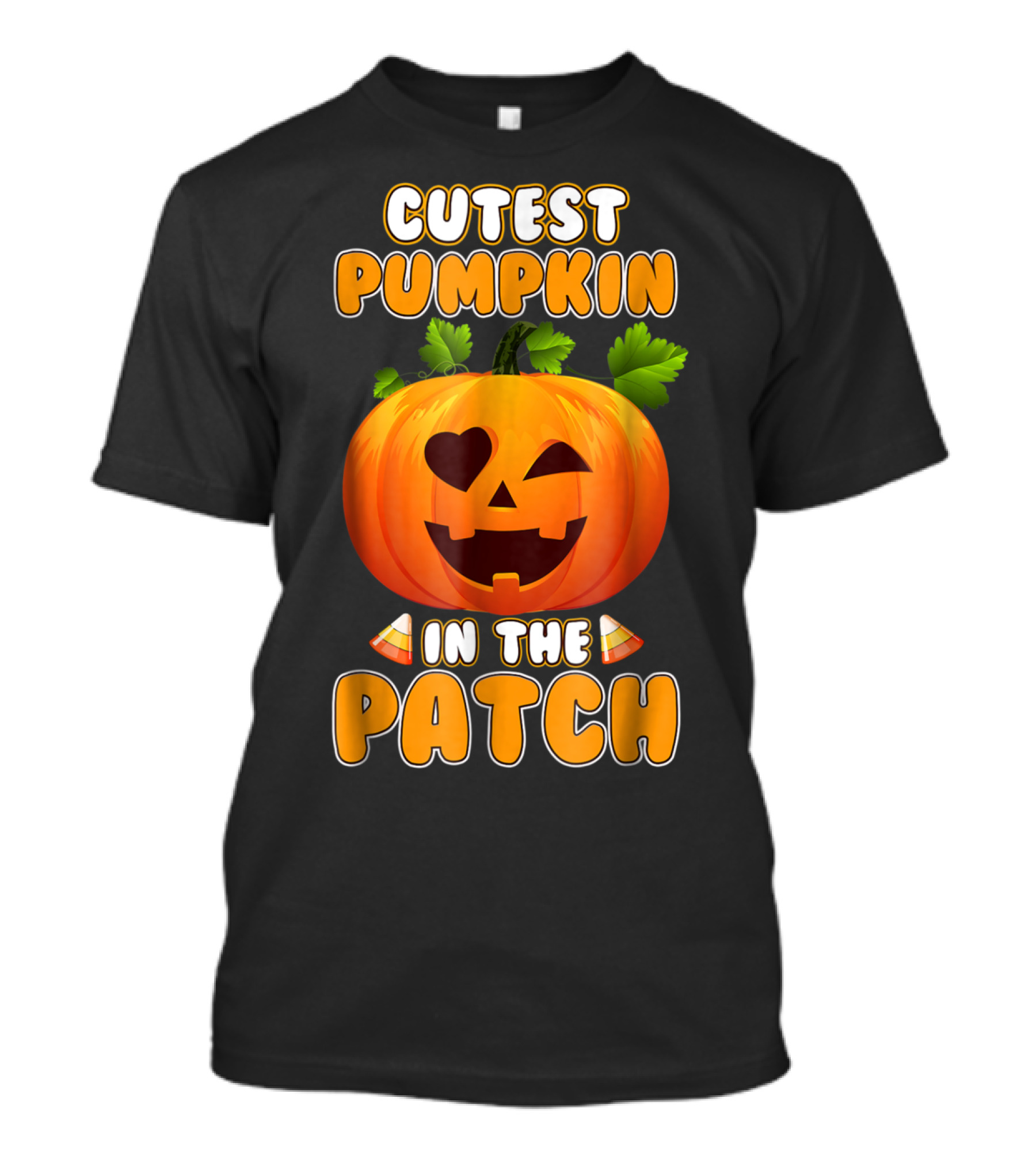 Cutest Pumpkin In The Patch Candy Corn Jack-O'-Lantern T-Shirt