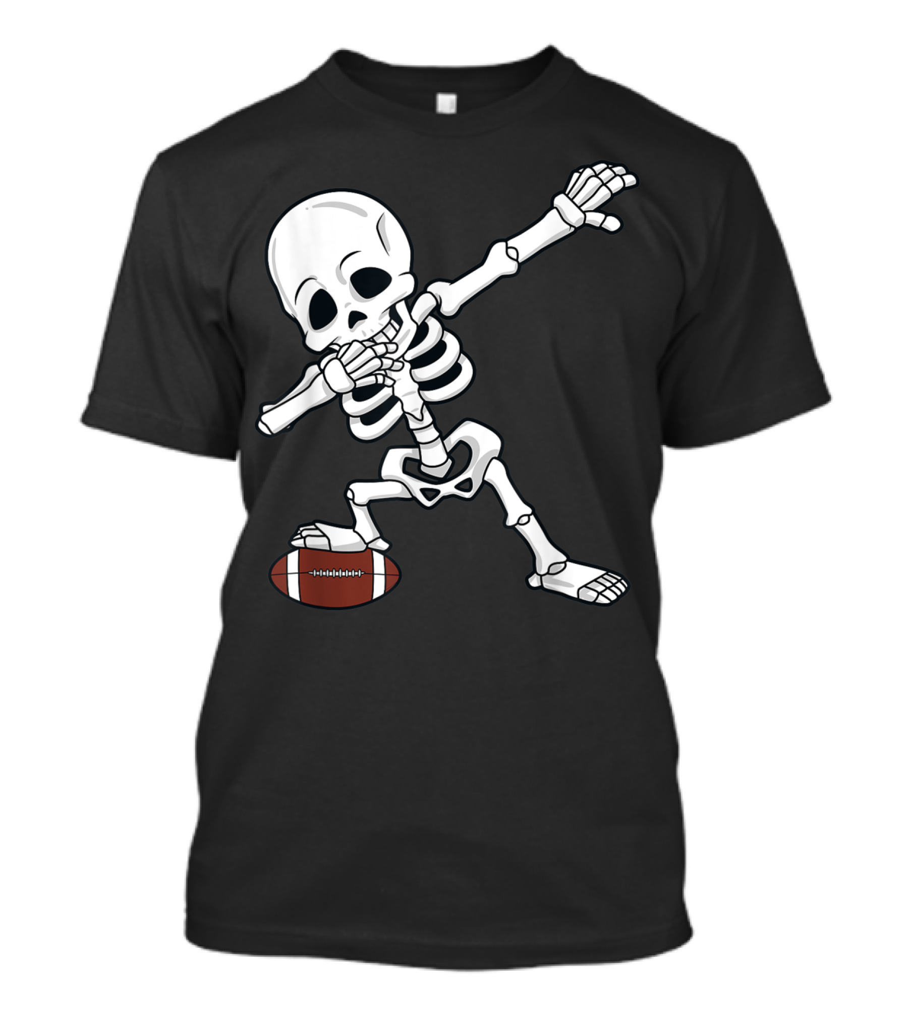 Dabbing Skeleton Halloween Football Dab T-Shirt