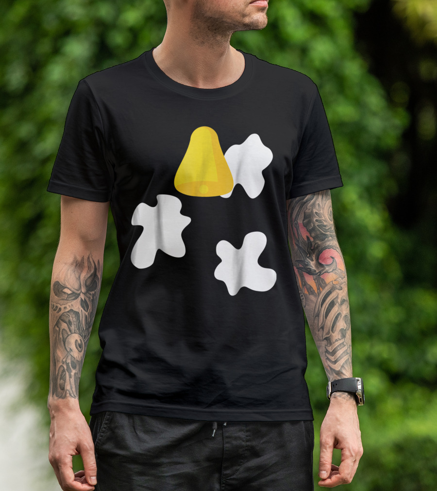 Cow Bell And Dairy Cow Spot T-Shirt