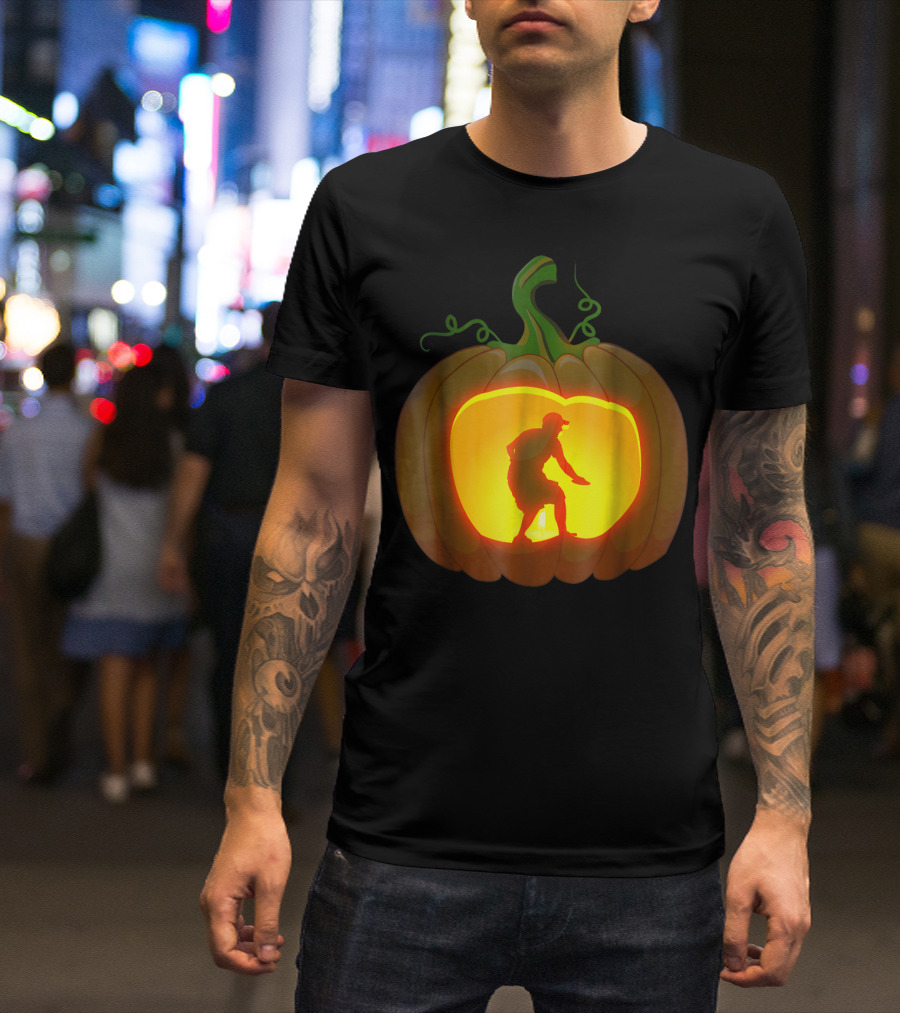 Disc Golf Halloween Pumpkin T-Shirt