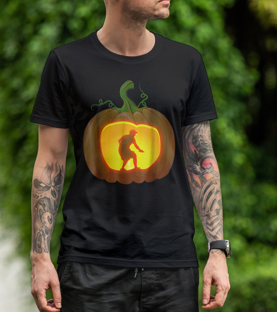 Disc Golf Halloween Pumpkin T-Shirt