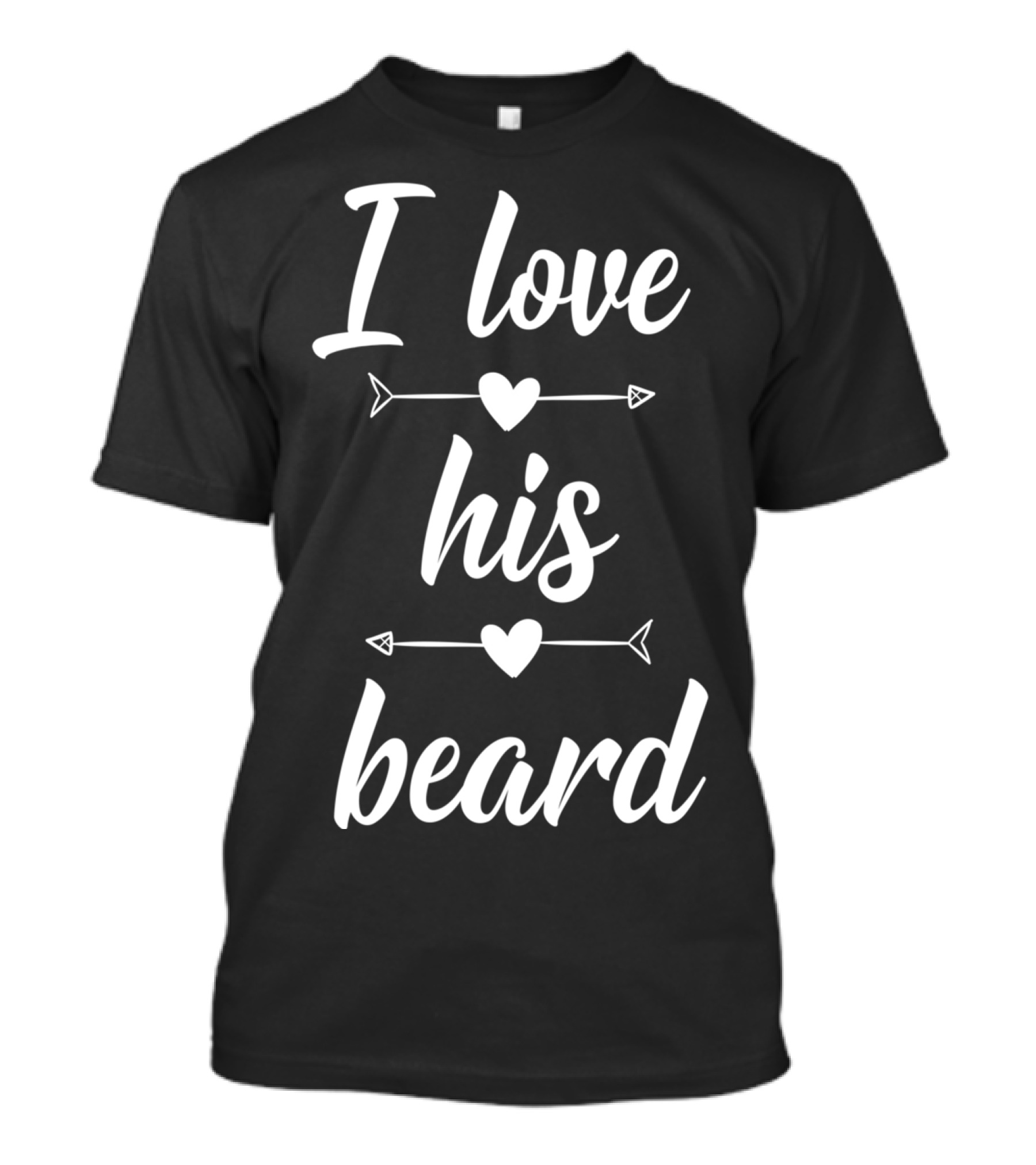 I Love His Beard Hearts And Arrows T-Shirt