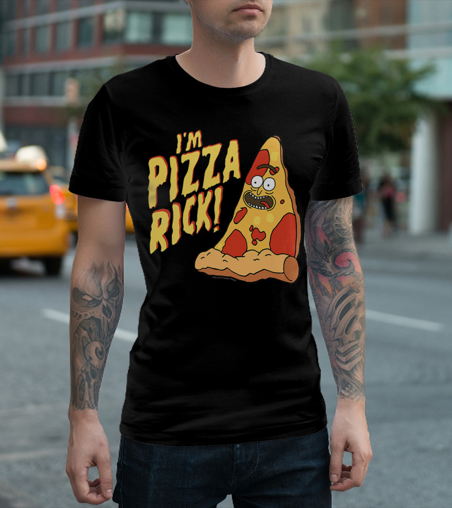 I'm Pizza Rick Rick And Morty Pizza Slice Character T-Shirt