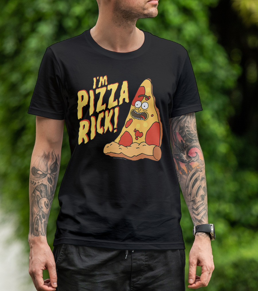 I'm Pizza Rick Rick And Morty Pizza Slice Character T-Shirt