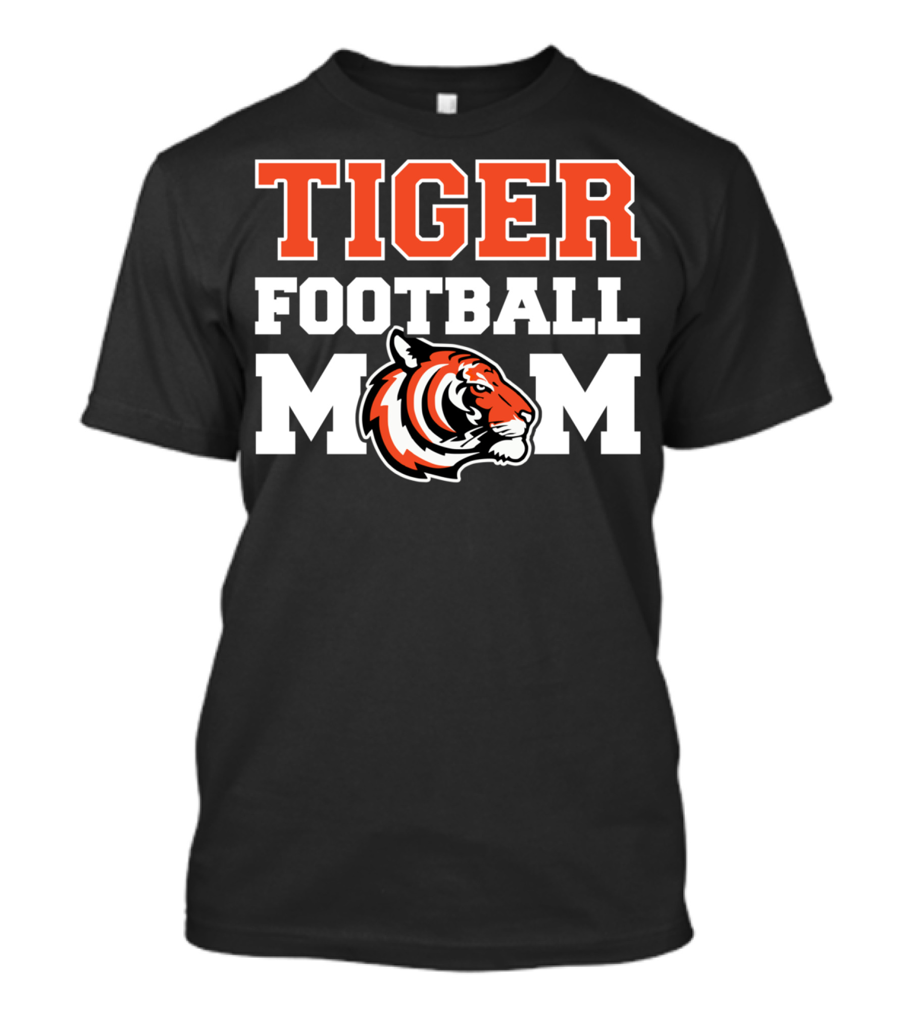 Tiger Football Mom High School Team Spirit T-Shirt