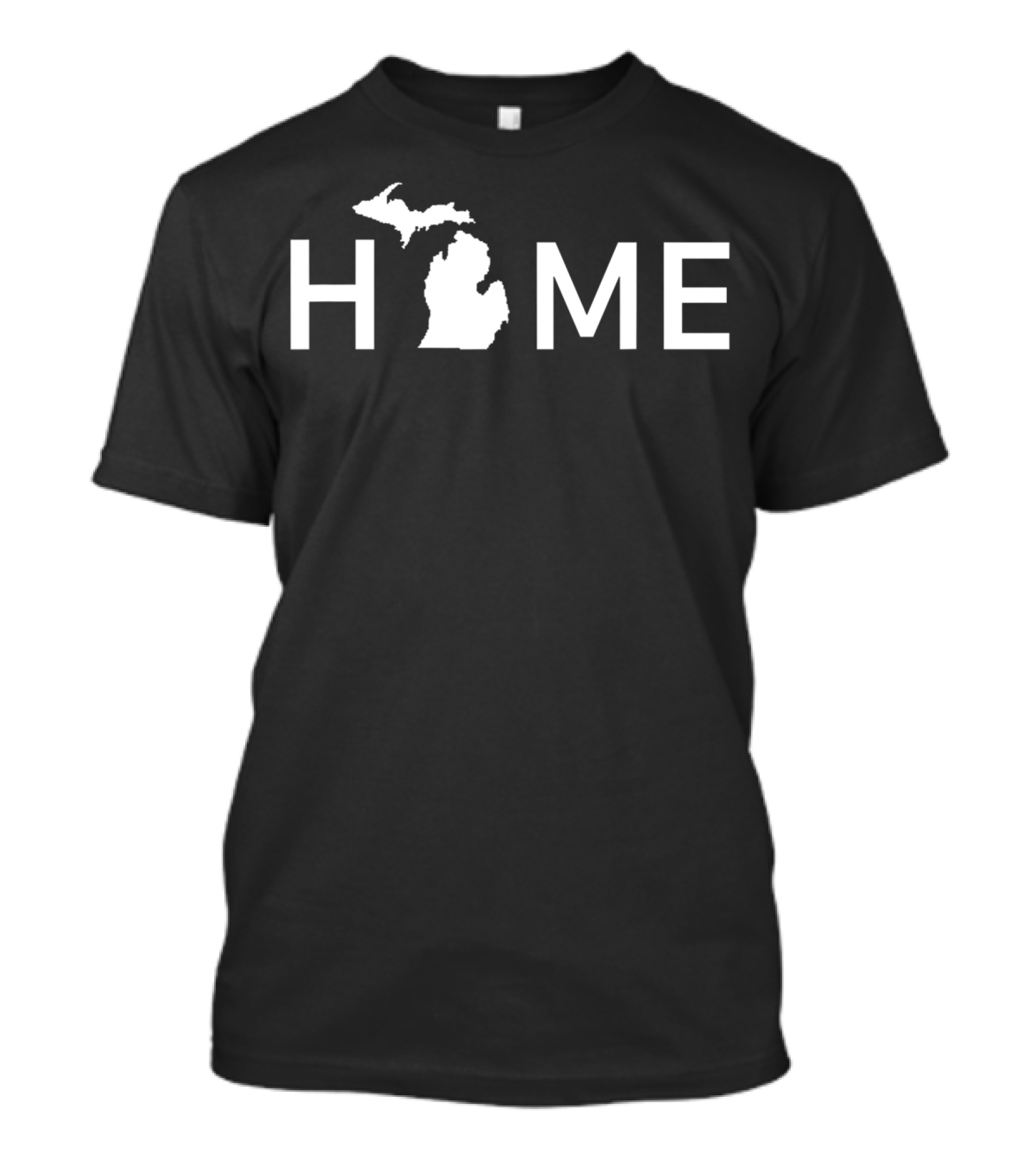 Michigan Home Love State Outline Map T-Shirt