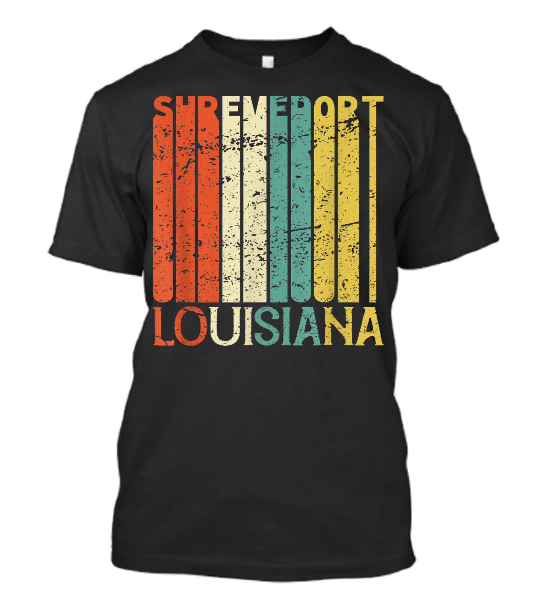 Shreveport Louisiana Retro Vintage Stripes T-Shirt