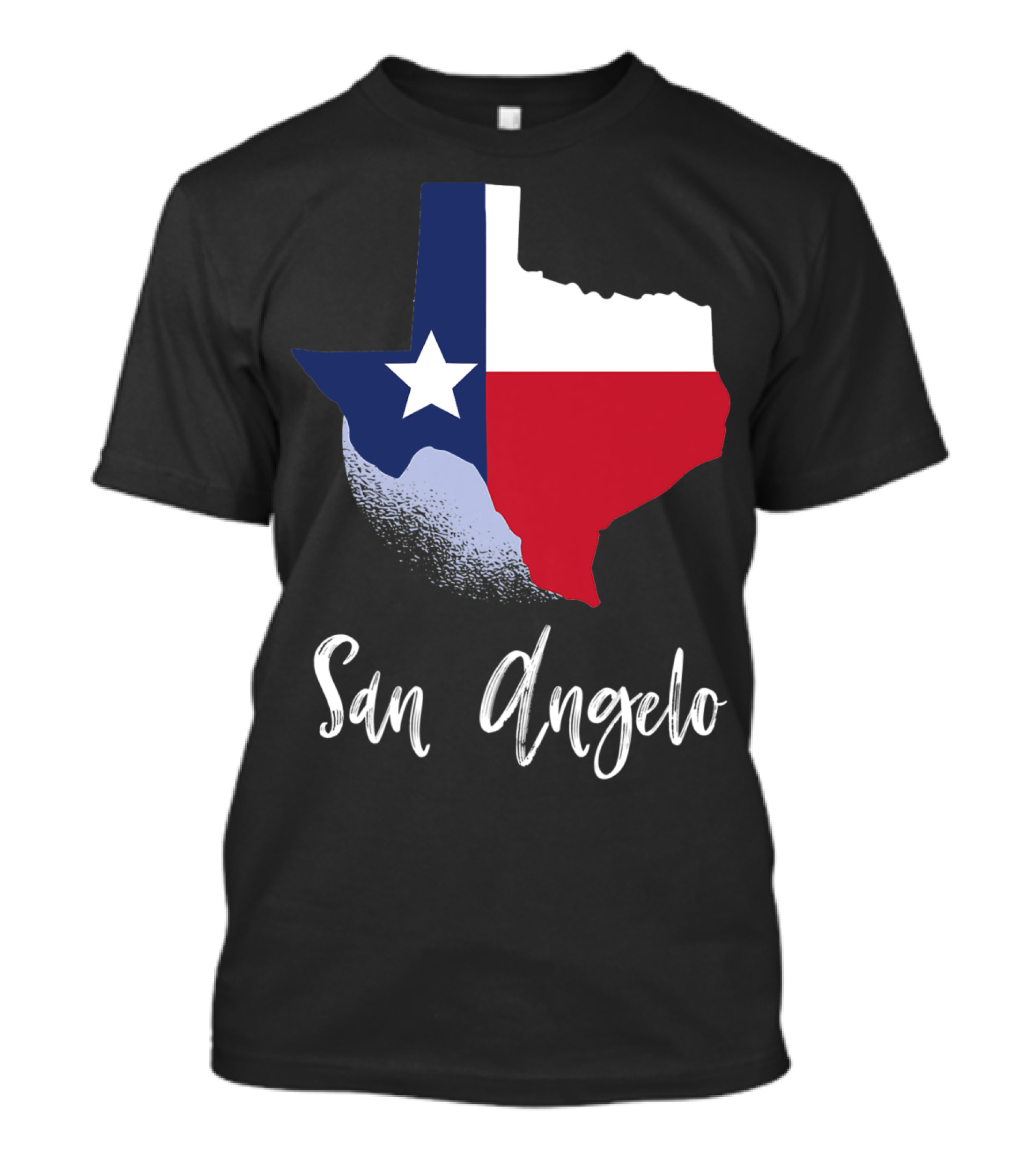 San Angelo Texas Lone Star State Texan Flag T-Shirt