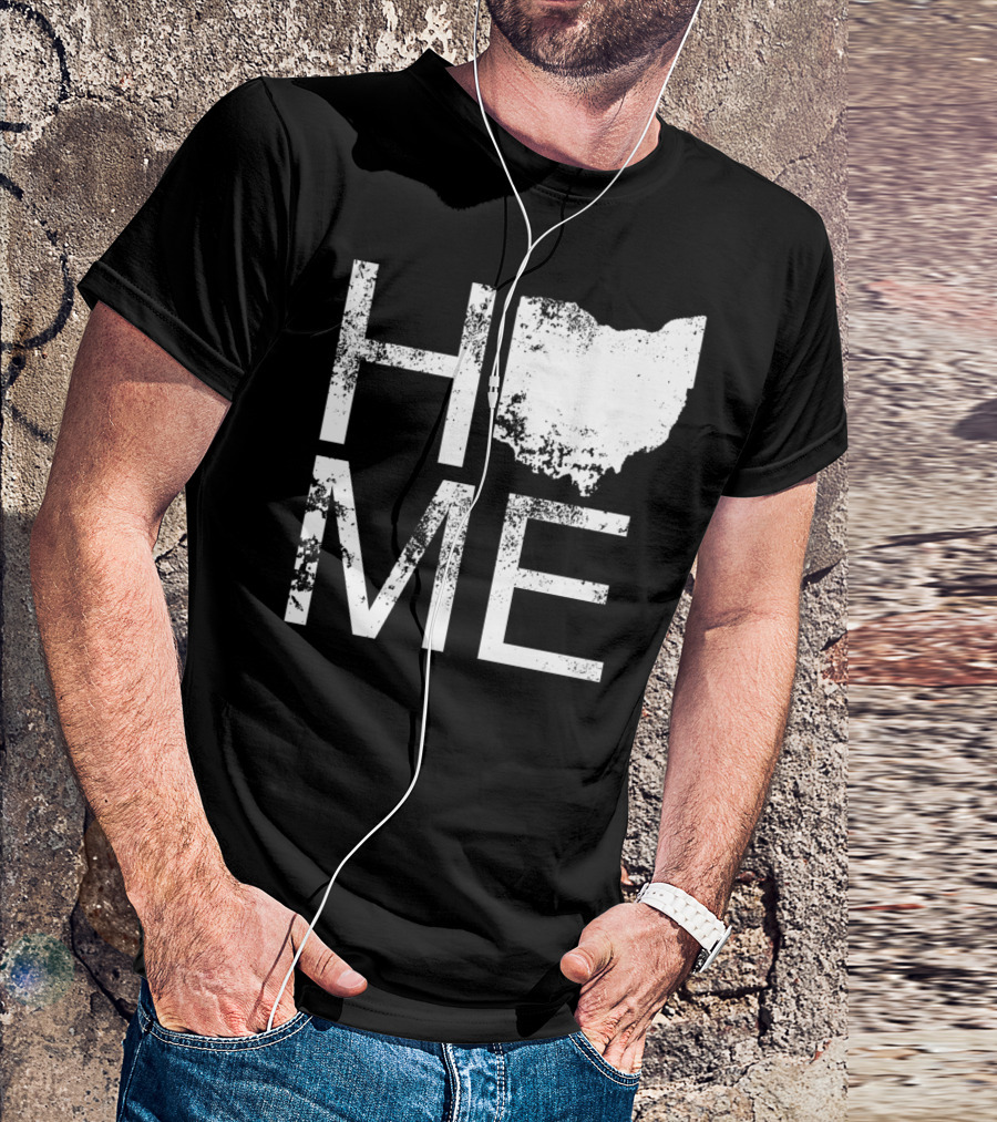 Vintage Ohio Map Home Buckeye Love T-Shirt