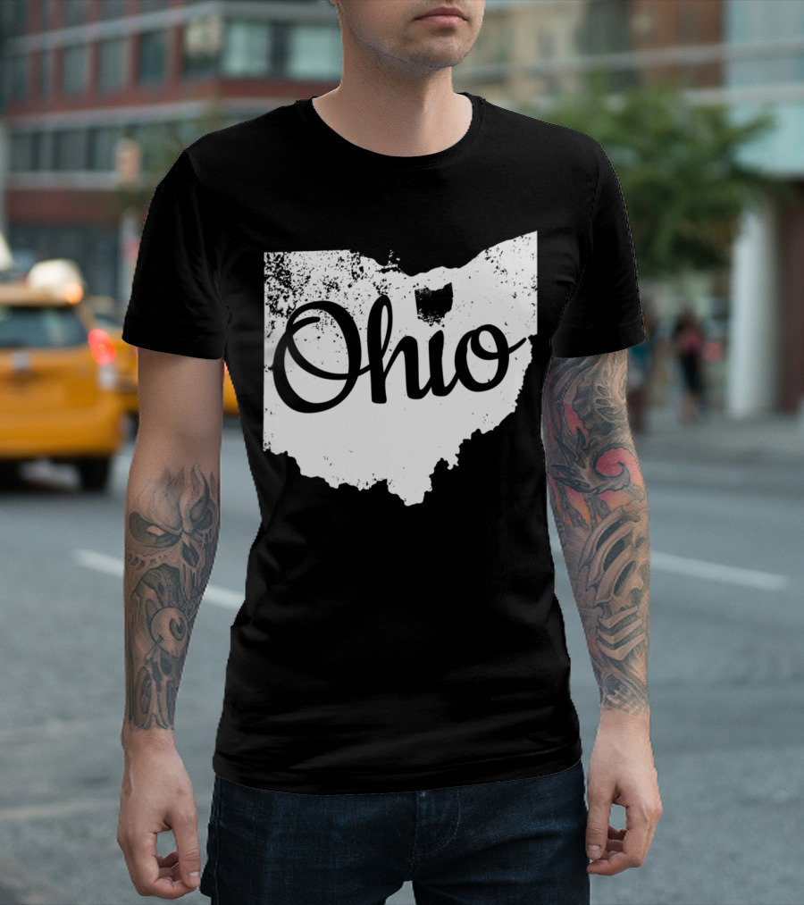 Ohio Love State Map Home T-Shirt