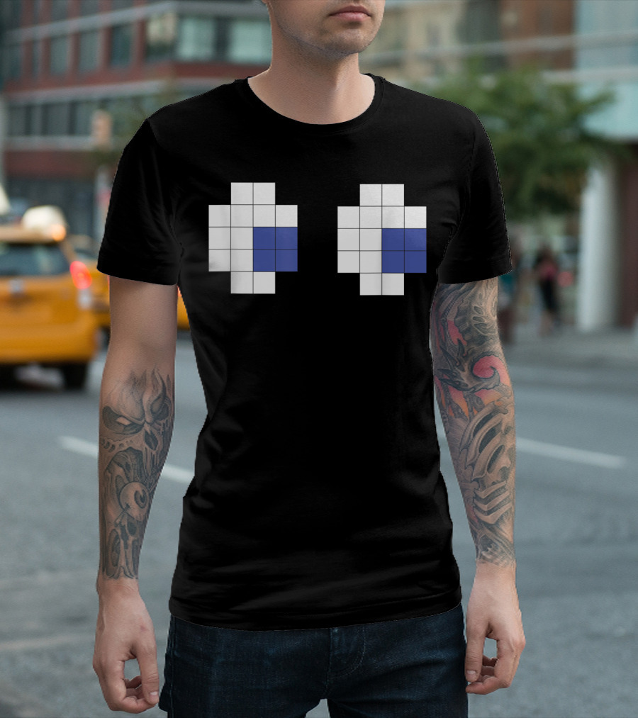 Retro Arcade Game Ghost Pixel Art for PC or Console Players T-Shirt