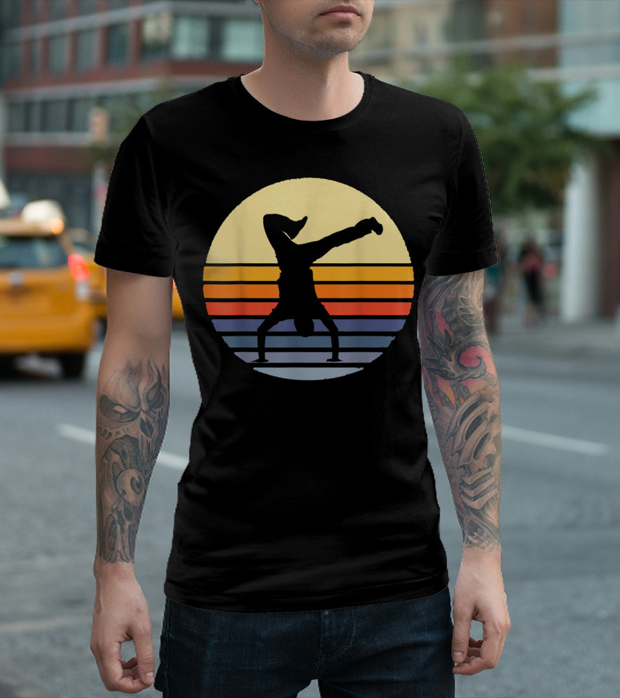 Retro Bboy Breakdance Handstand T-Shirt