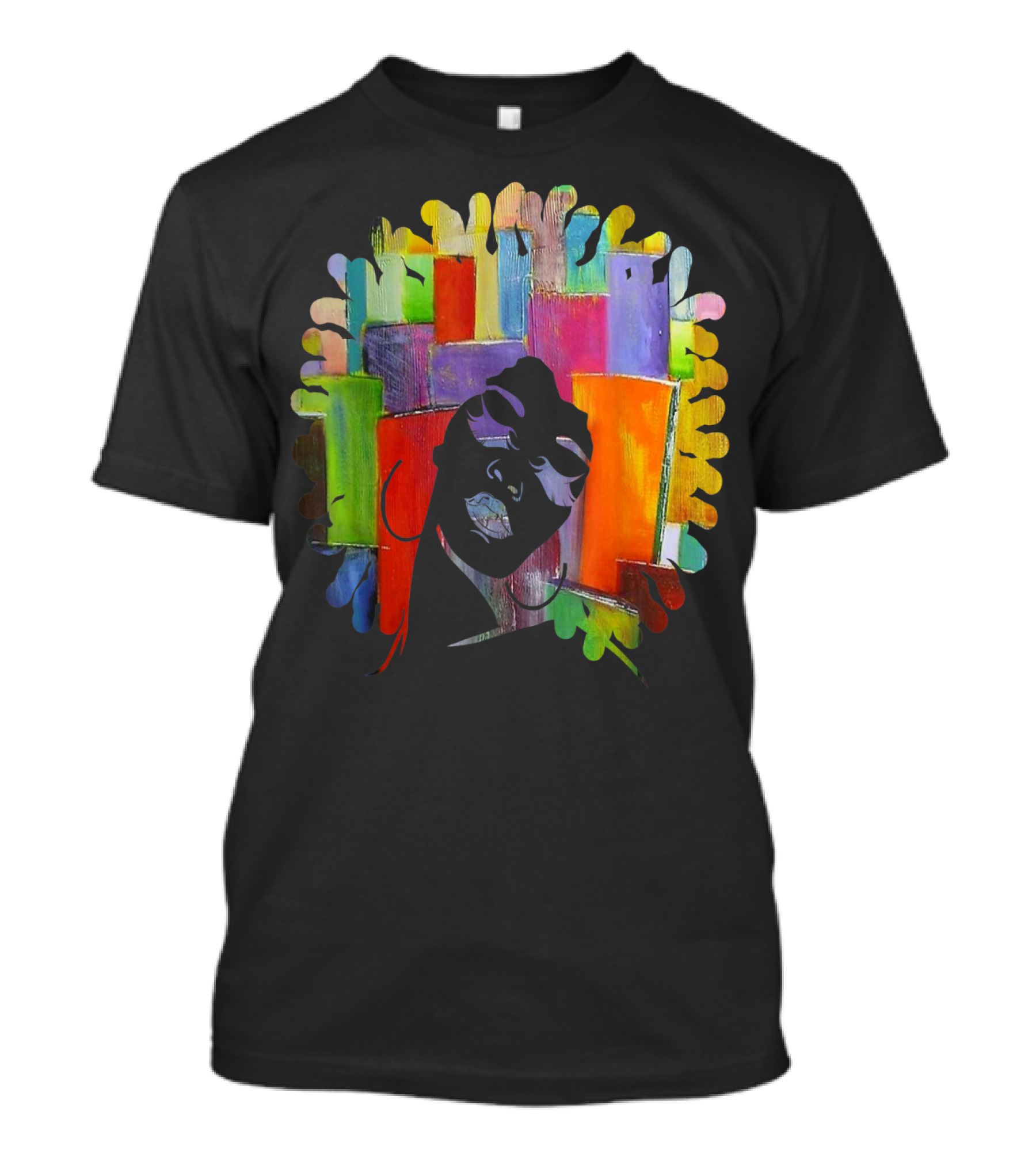 Trendy Afro Strong Melanin Queen With Natural Bold Colors T-Shirt