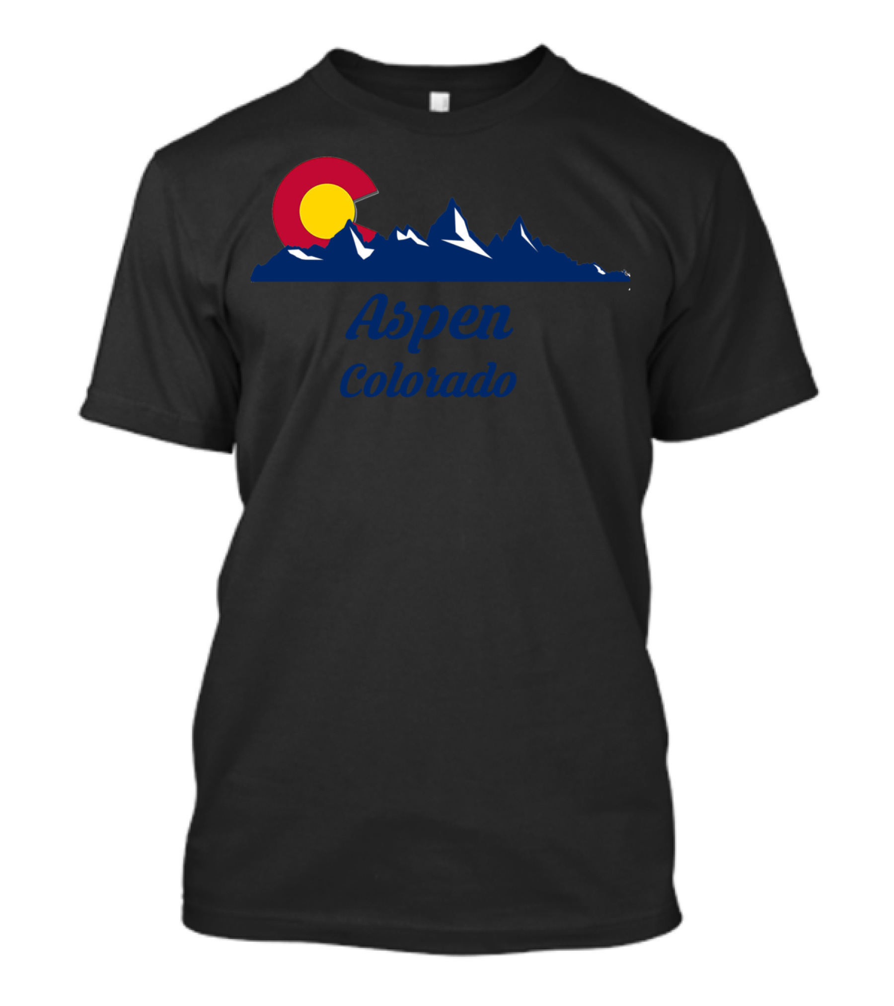 Aspen Colorado Mountains Hiking Home State T-Shirt