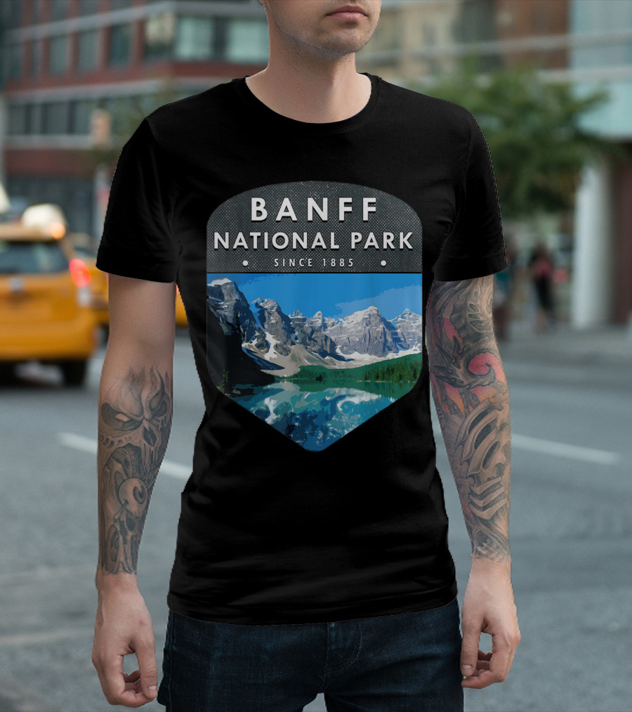 Banff National Park Since 1885 Scenic Mountain View Wanderlust T-Shirt