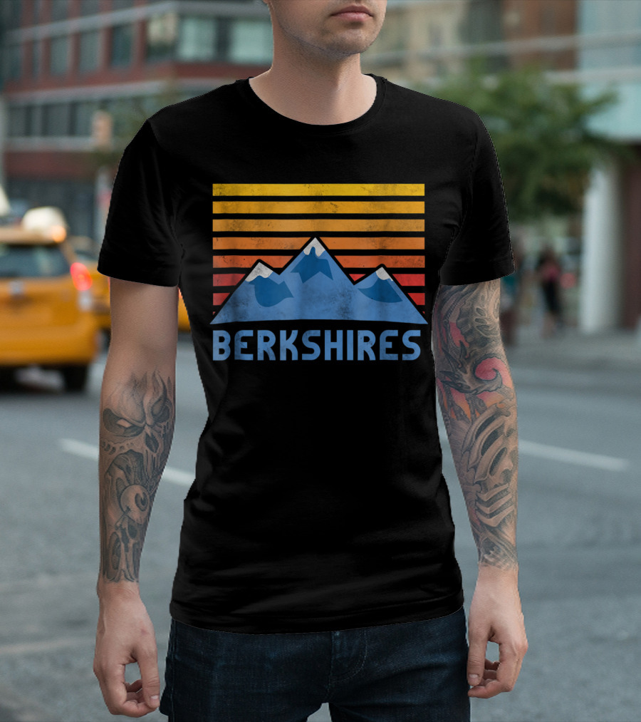 Berkshires Sunset Mountain Hiking Adventure T-Shirt