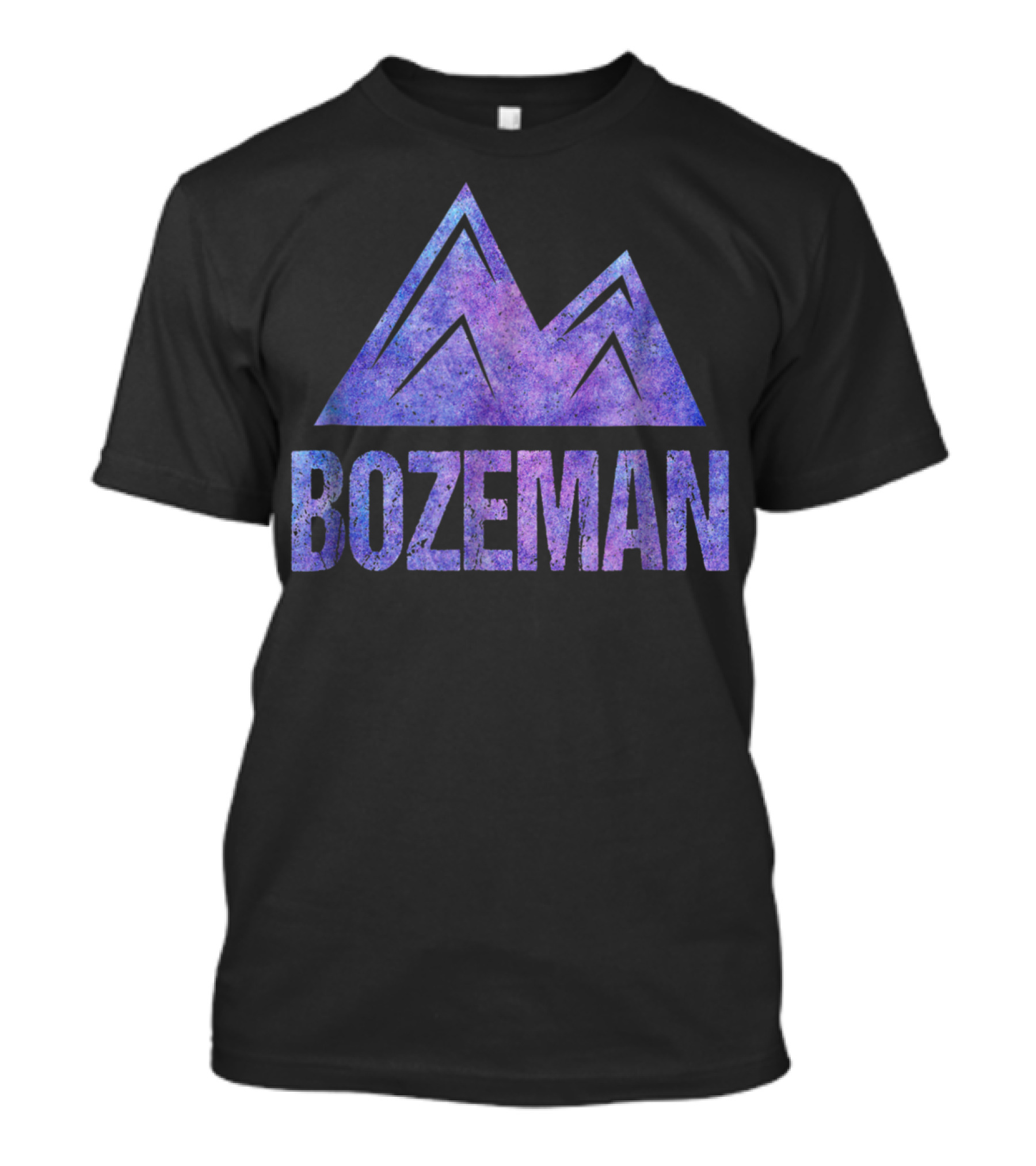 Bozeman Montana Distressed Mountain Adventure T-Shirt
