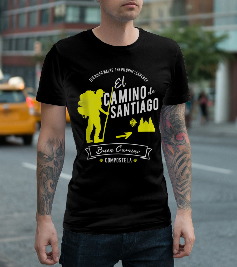 El Camino de Santiago Buen Camino Compostela Pilgrim Journey T-Shirt