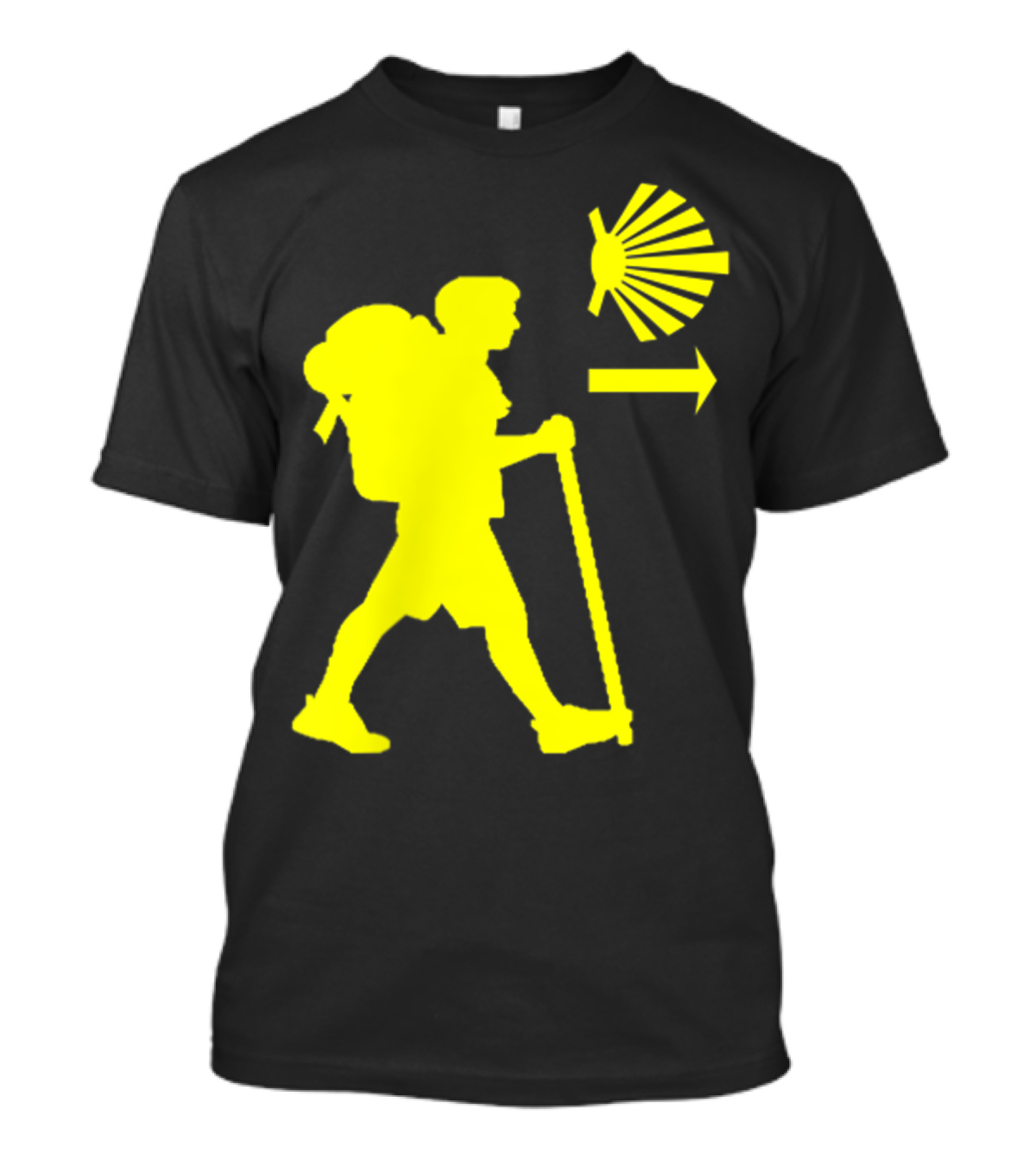 Camino De Santiago Pilgrim Trail Symbol Compostela Spain T-Shirt