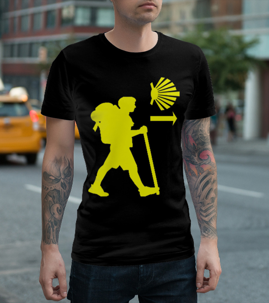 Camino De Santiago Pilgrim Trail Symbol Compostela Spain T-Shirt