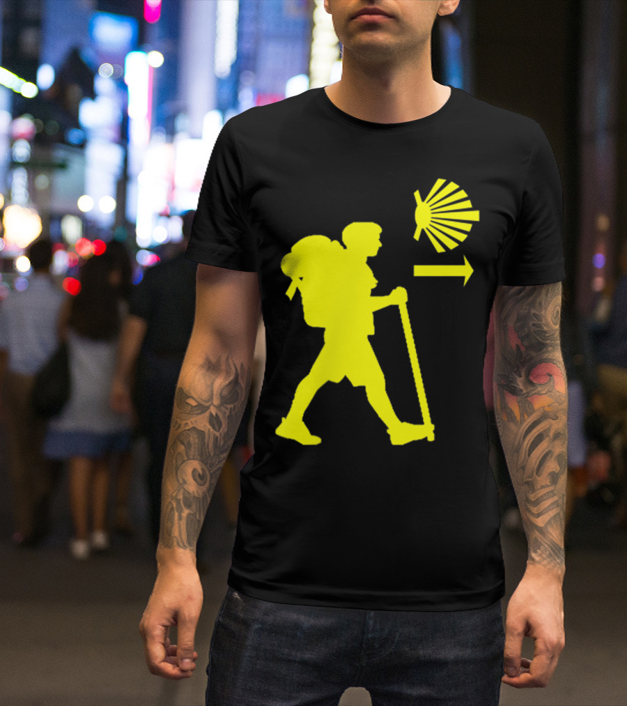 Camino De Santiago Pilgrim Trail Symbol Compostela Spain T-Shirt