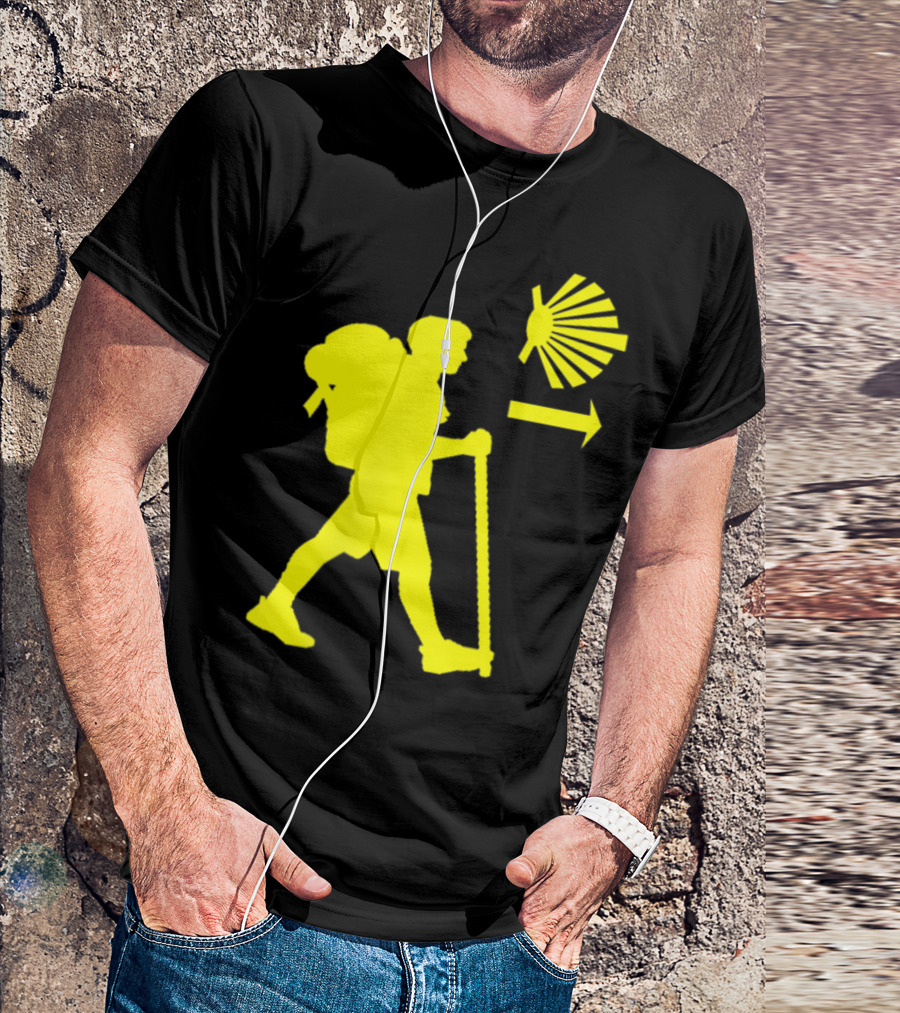 Camino De Santiago Pilgrim Trail Symbol Compostela Spain T-Shirt