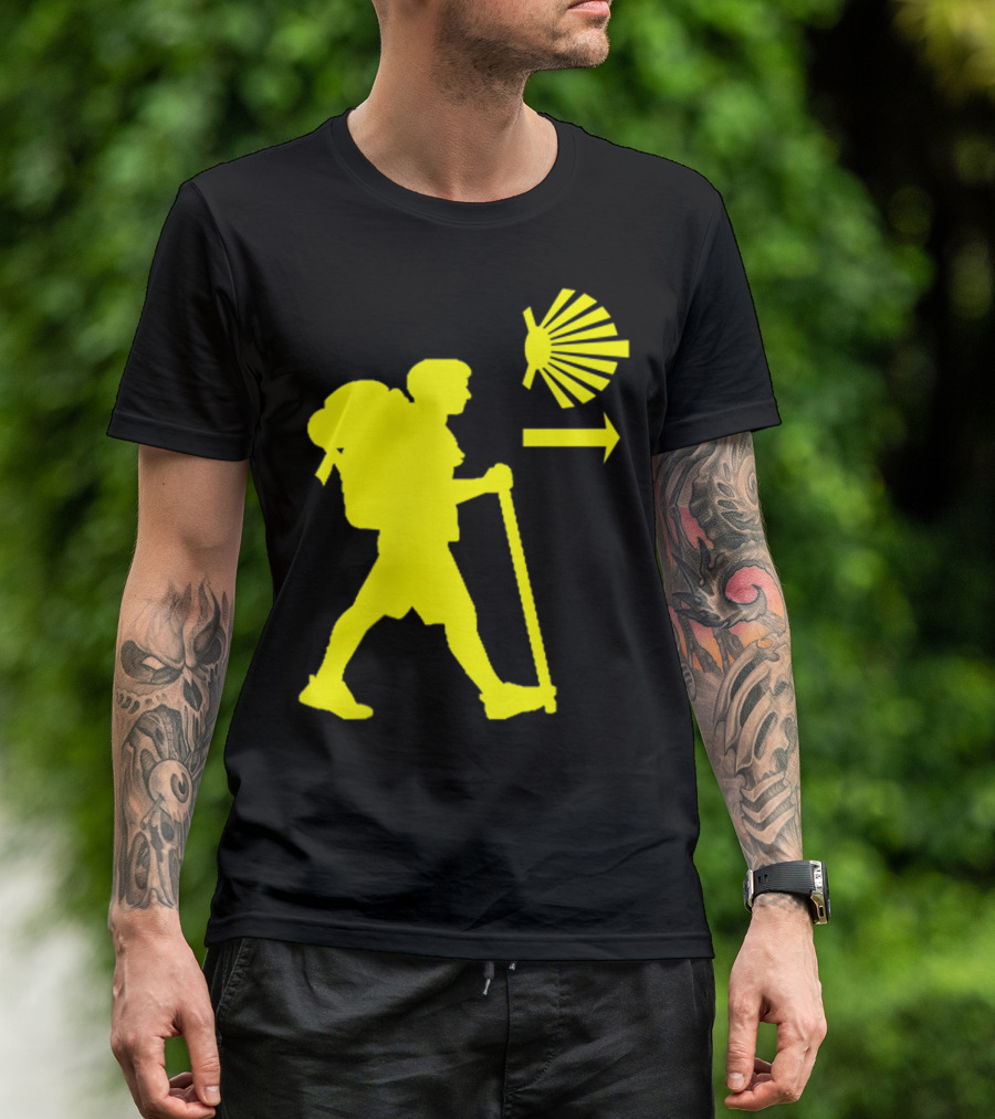 Camino De Santiago Pilgrim Trail Symbol Compostela Spain T-Shirt