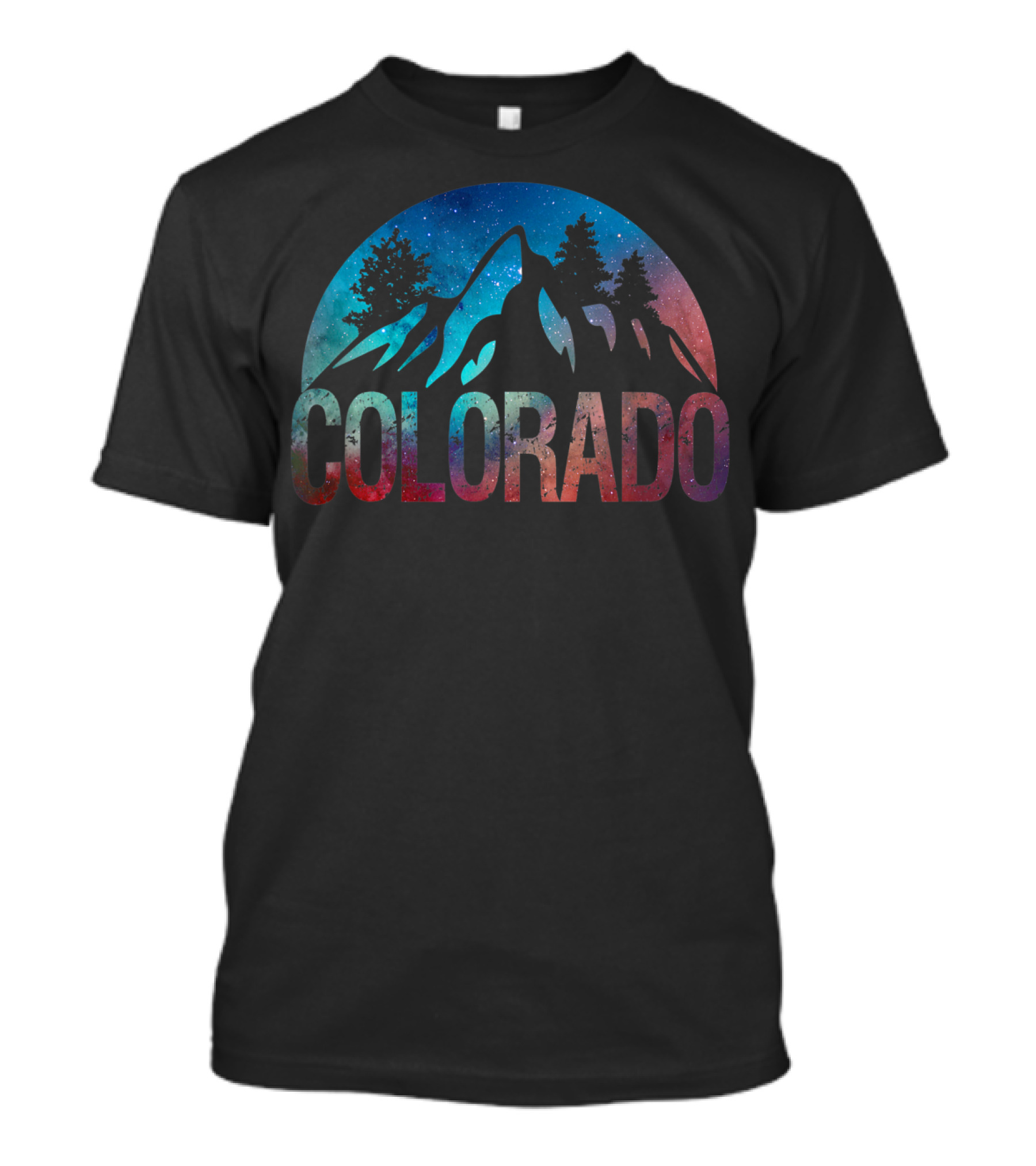 Colorado Rocky Mountains Hiking Camping Climb Night Sky T-Shirt