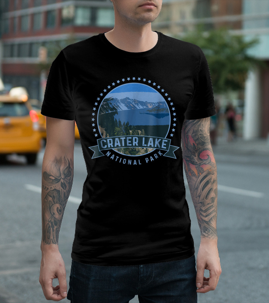 Crater Lake National Park Scenic View Outdoor Camping Adventure T-Shirt