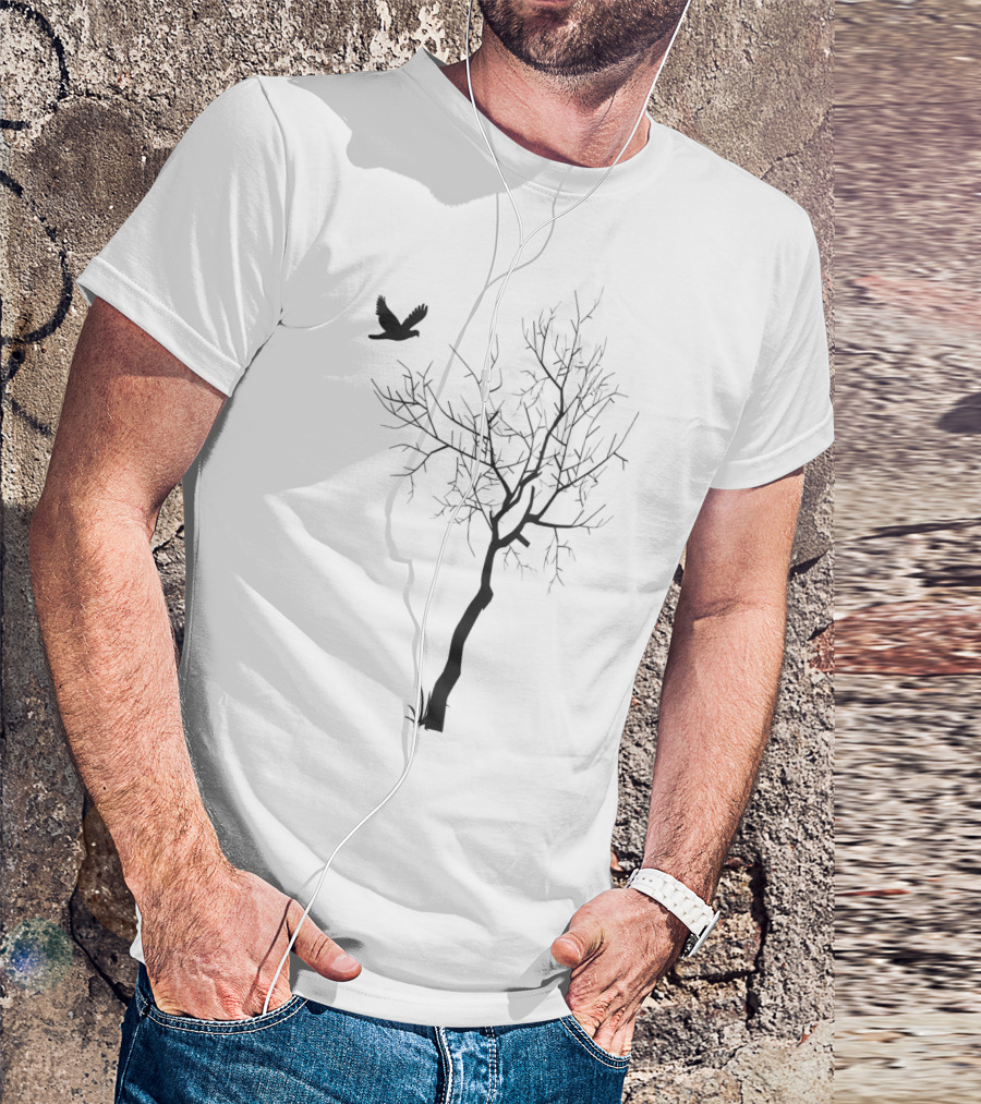 Dove Tree Bird Hiking Nature Lover T-Shirt