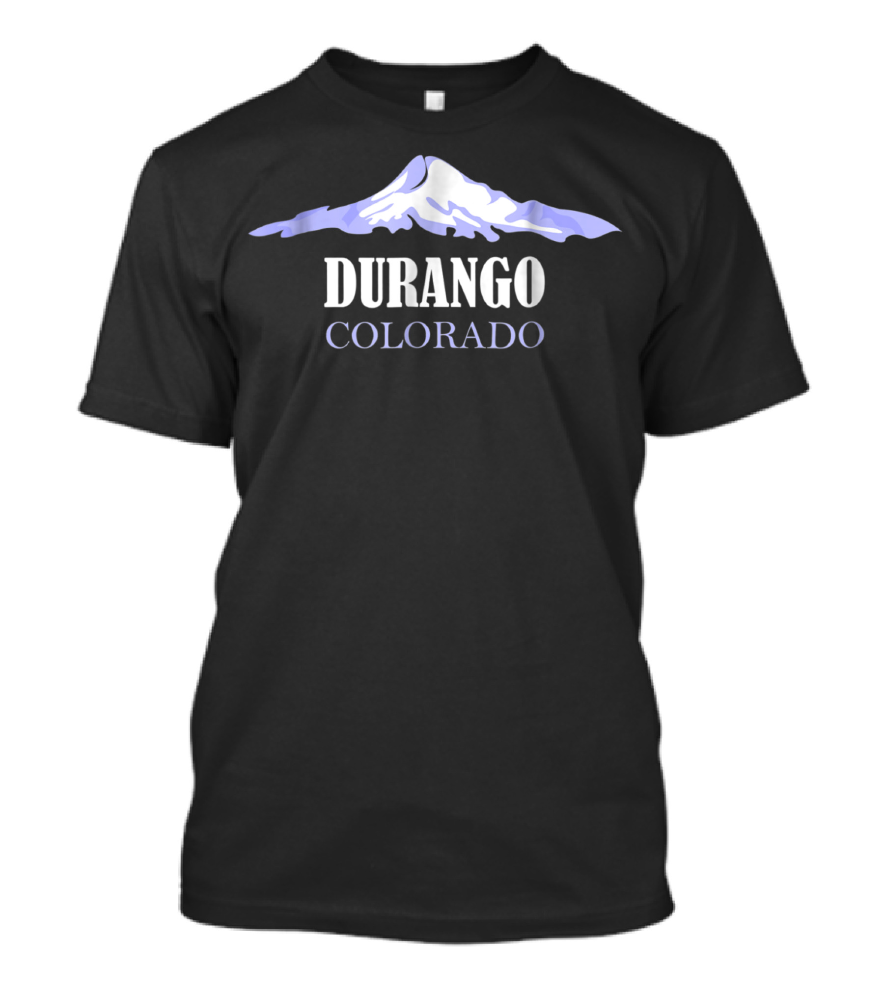 Durango Colorado Snow-Covered Mountain Adventure T-Shirt