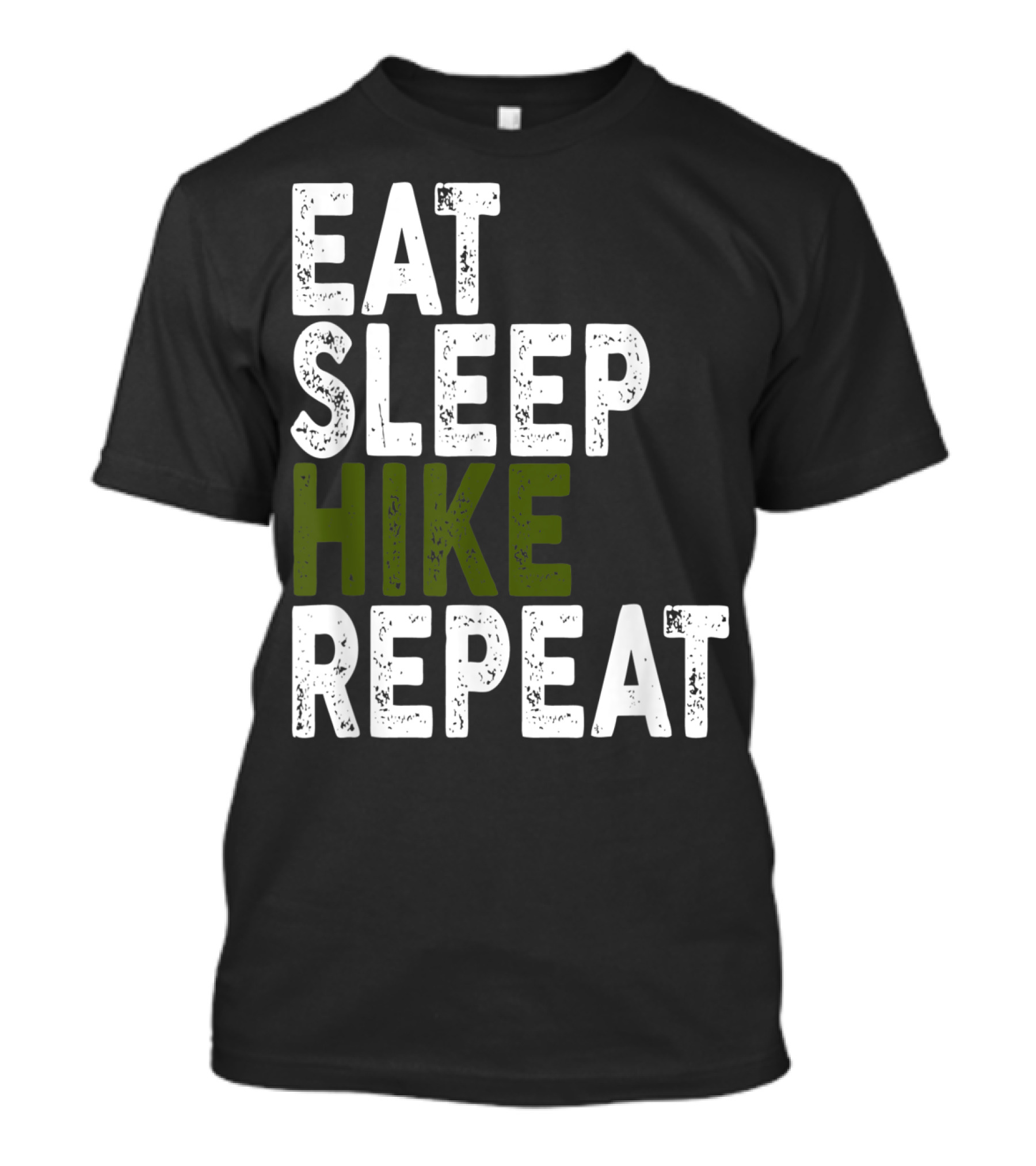 Eat Sleep Hike Repeat Hiking Camping Adventure T-Shirt