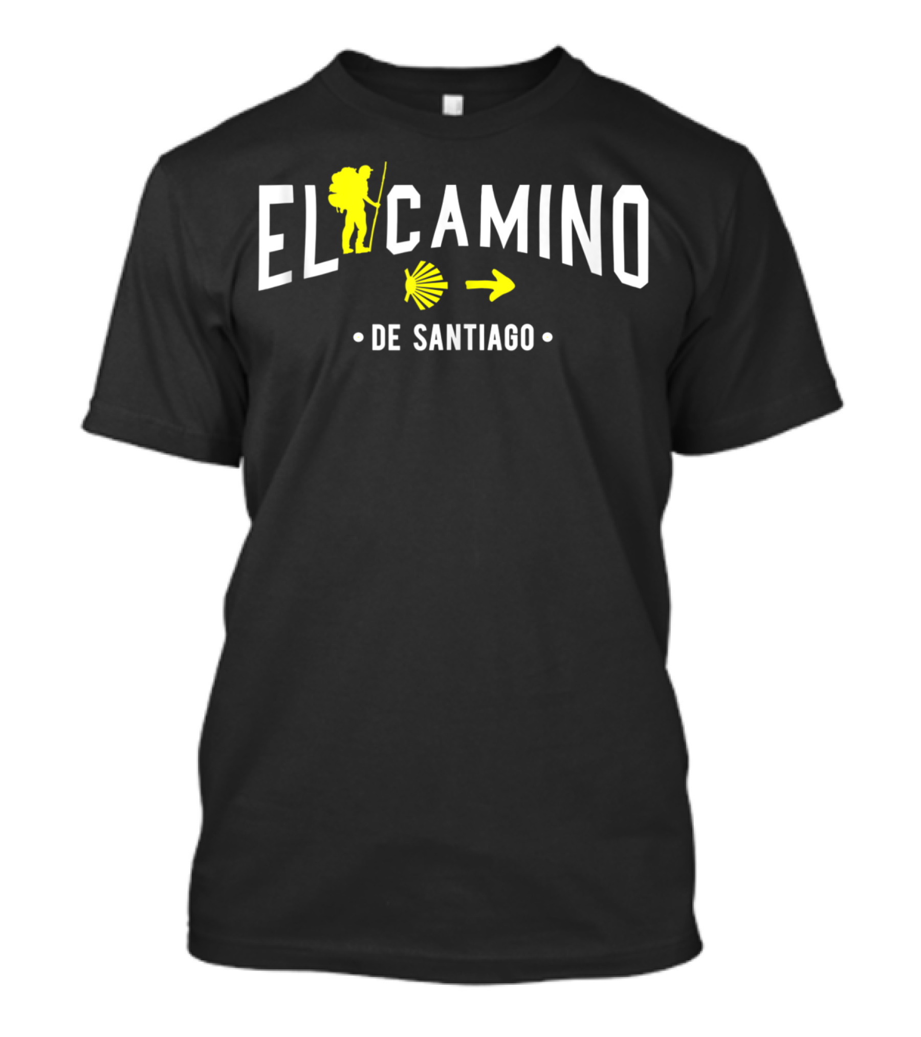 El Camino De Santiago Shell And Hiker Compostela Journey T-Shirt