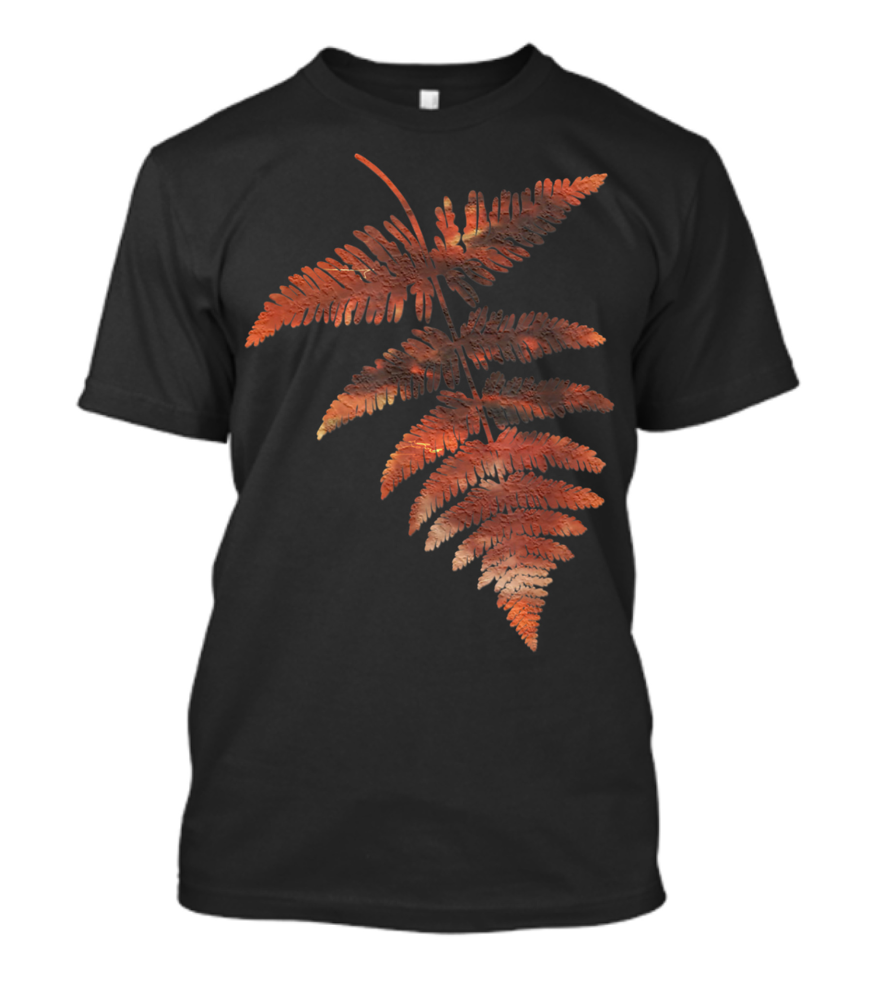 Fern Leaf Indian Summer Hiking Outdoor Autumn Nature Foliage T-Shirt