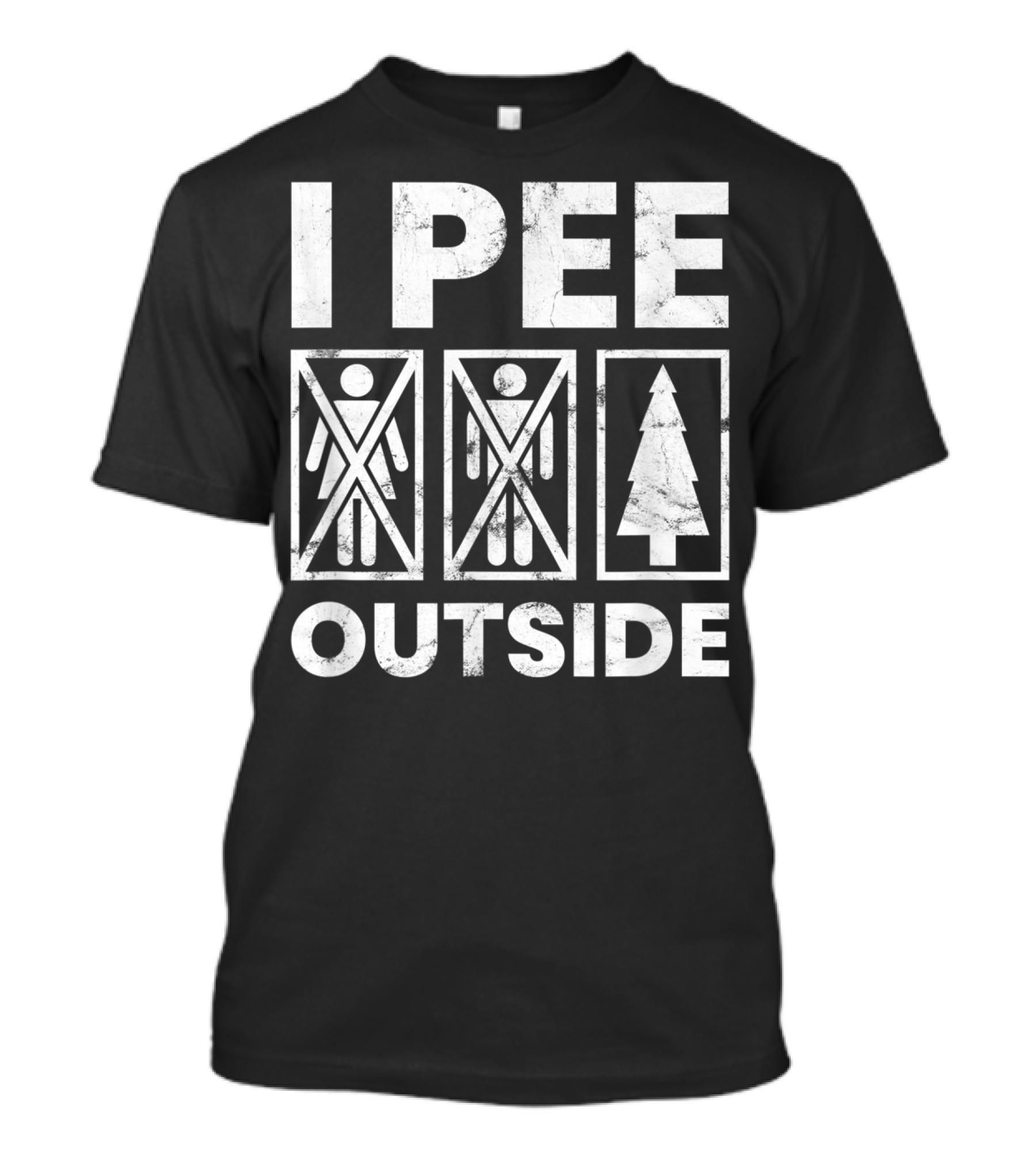 I Pee Outside Funny Camping Hiking Camper T-Shirt