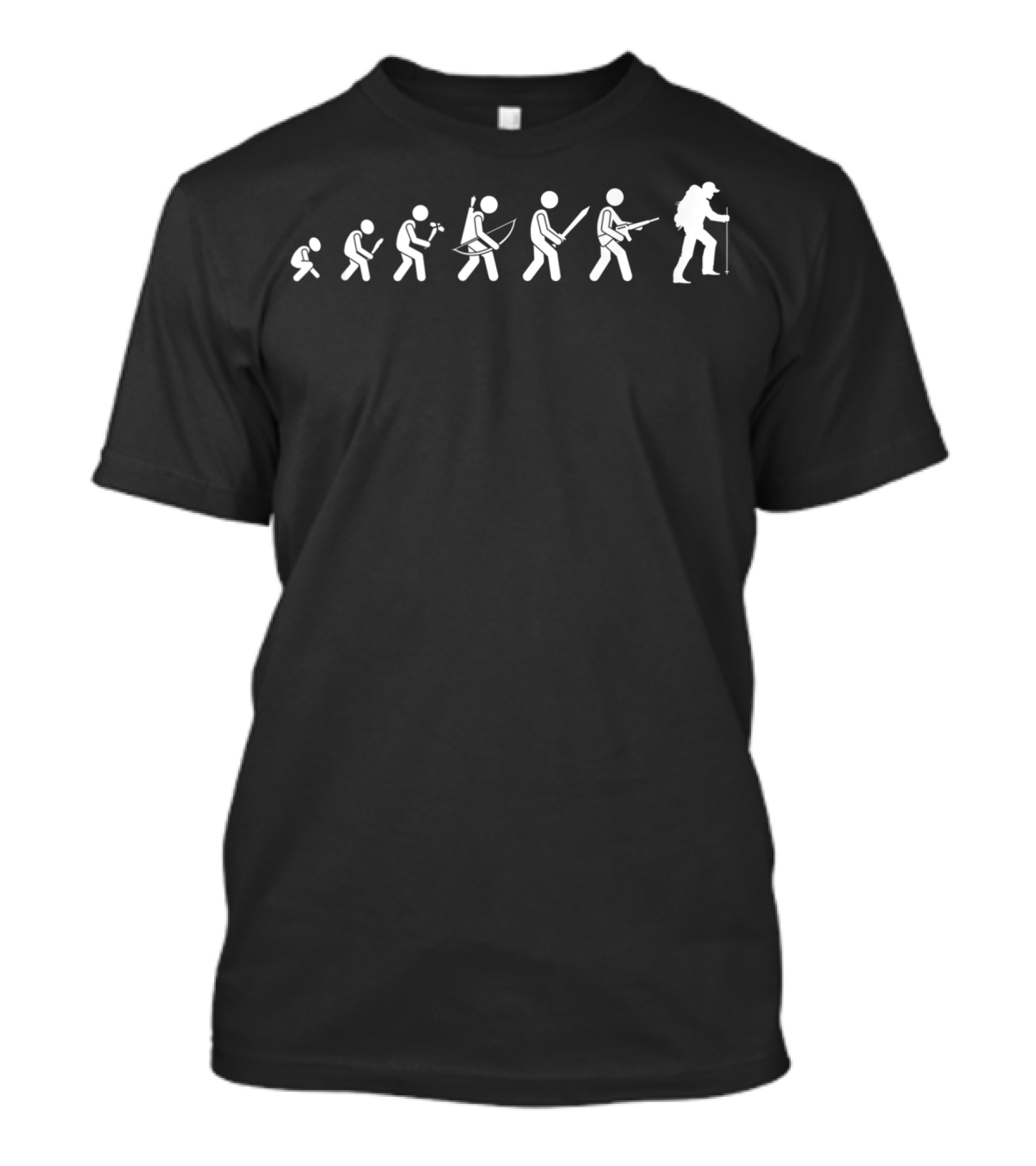 Funny Hiking Evolution Rock Climbing Popular T-Shirt