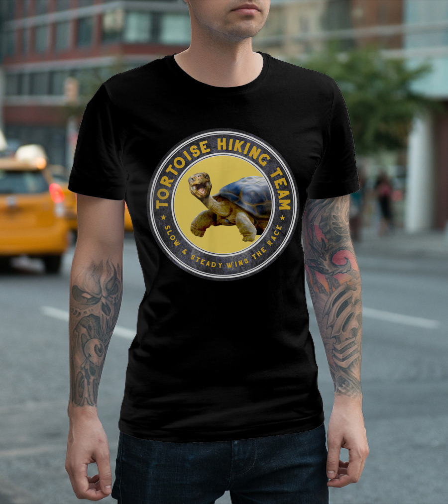 Tortoise Hiking Team Slow and Steady Wins the Race T-Shirt