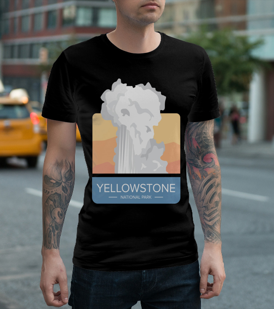 Yellowstone National Park Geyser Moose Trip T-Shirt