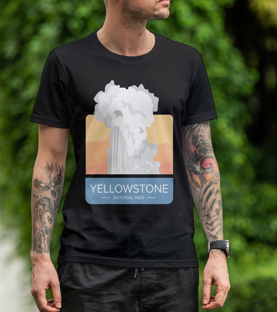 Yellowstone National Park Geyser Moose Trip T-Shirt