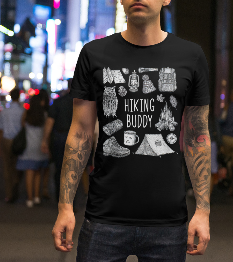 Hiking Buddy Explore More Adventure Essentials T-Shirt