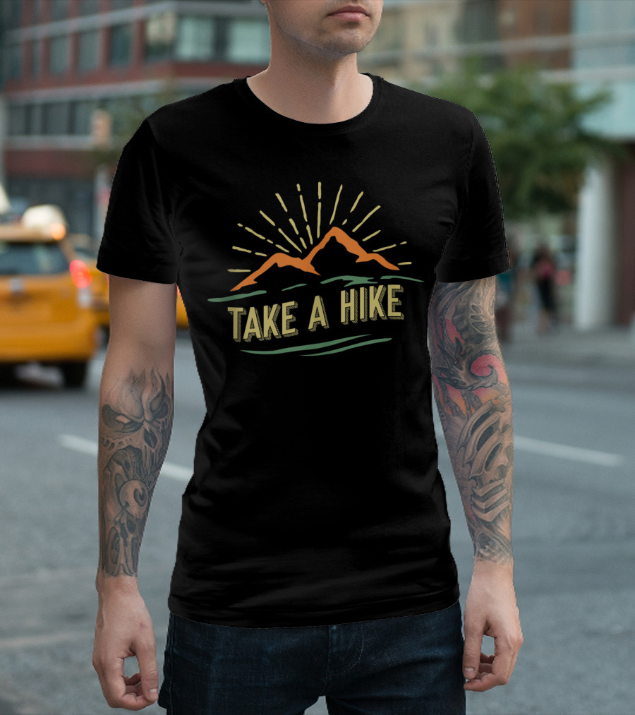 Take A Hike Mountain Adventure Sunburst T-Shirt