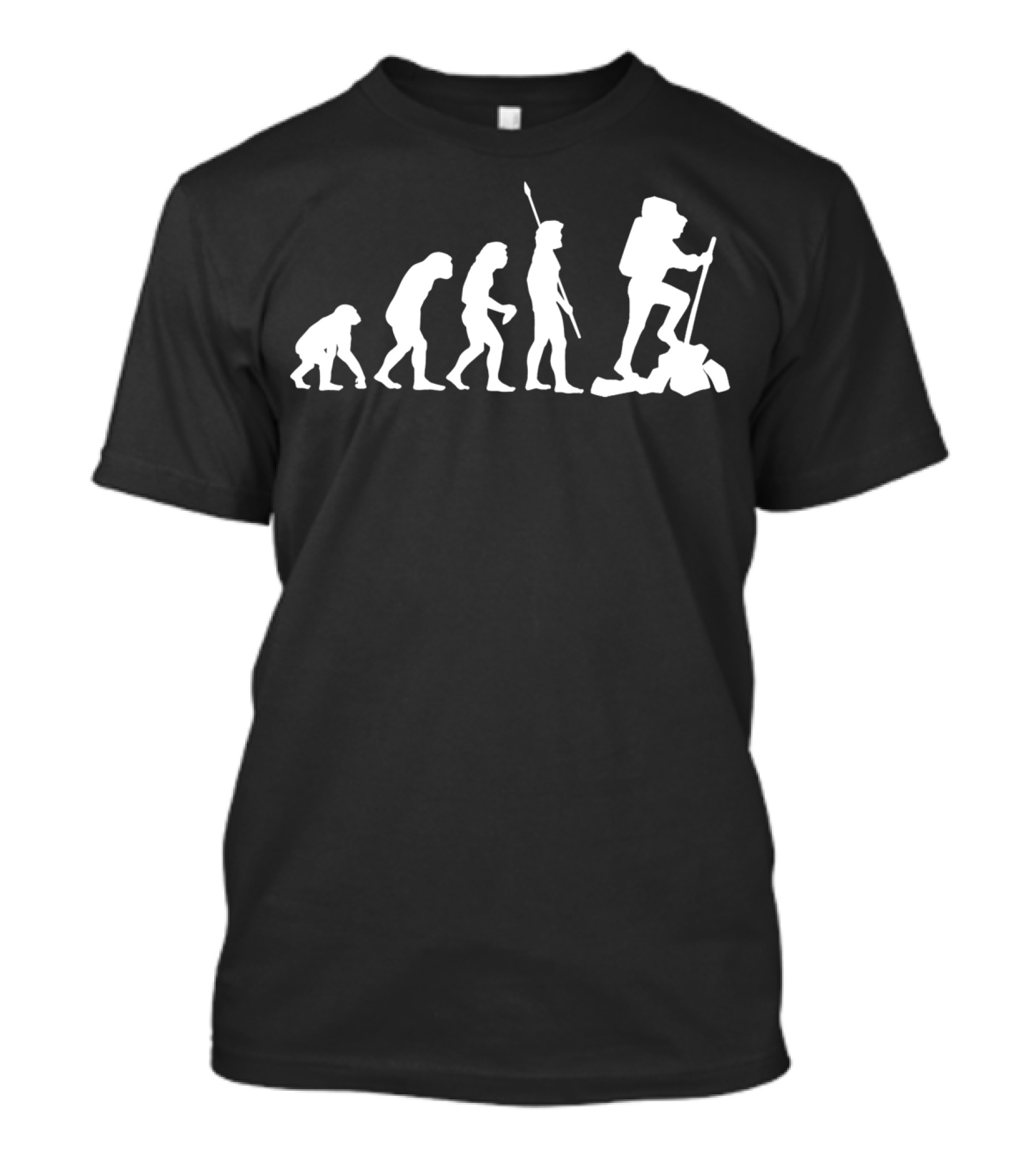 Hiking Lover Funny Hiker Evolution Hiking T-Shirt