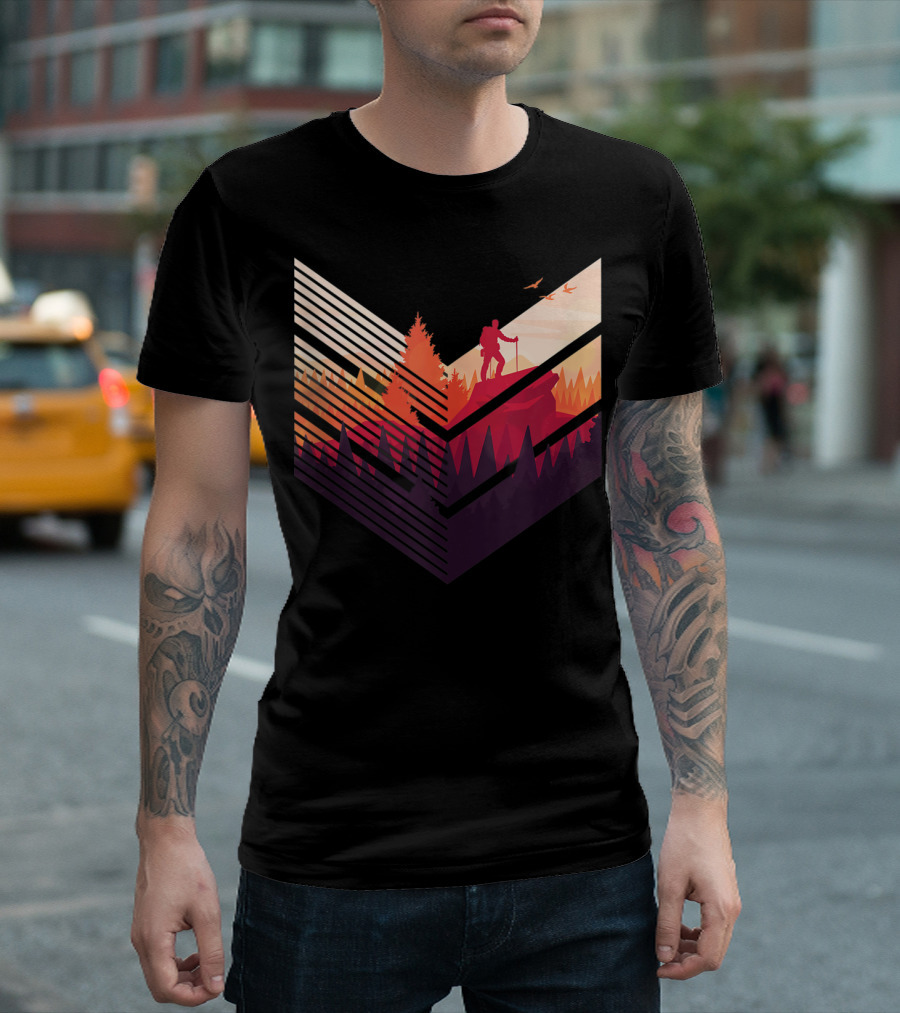Hiking Outdoor Recreational Activities GT Scenic Adventure Nature Wilderness T-Shirt